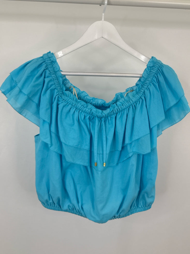 TRINA TURK NWT Size L Blue Women Top