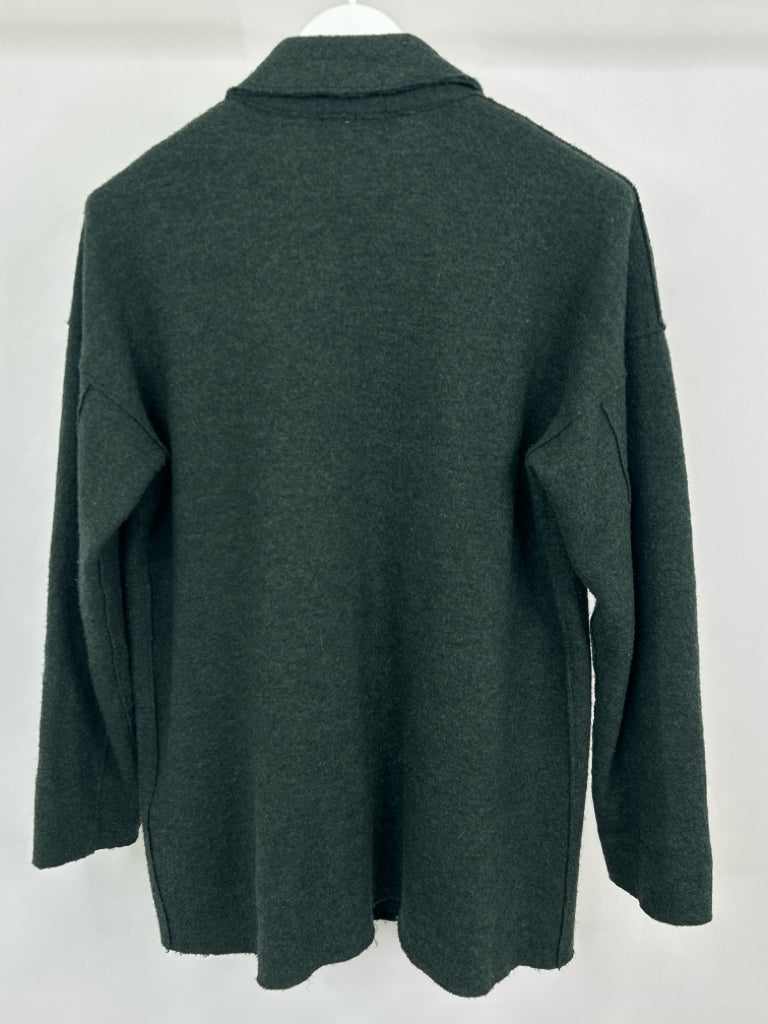 EILEEN FISHER Women Size SP Green Wool Jacket