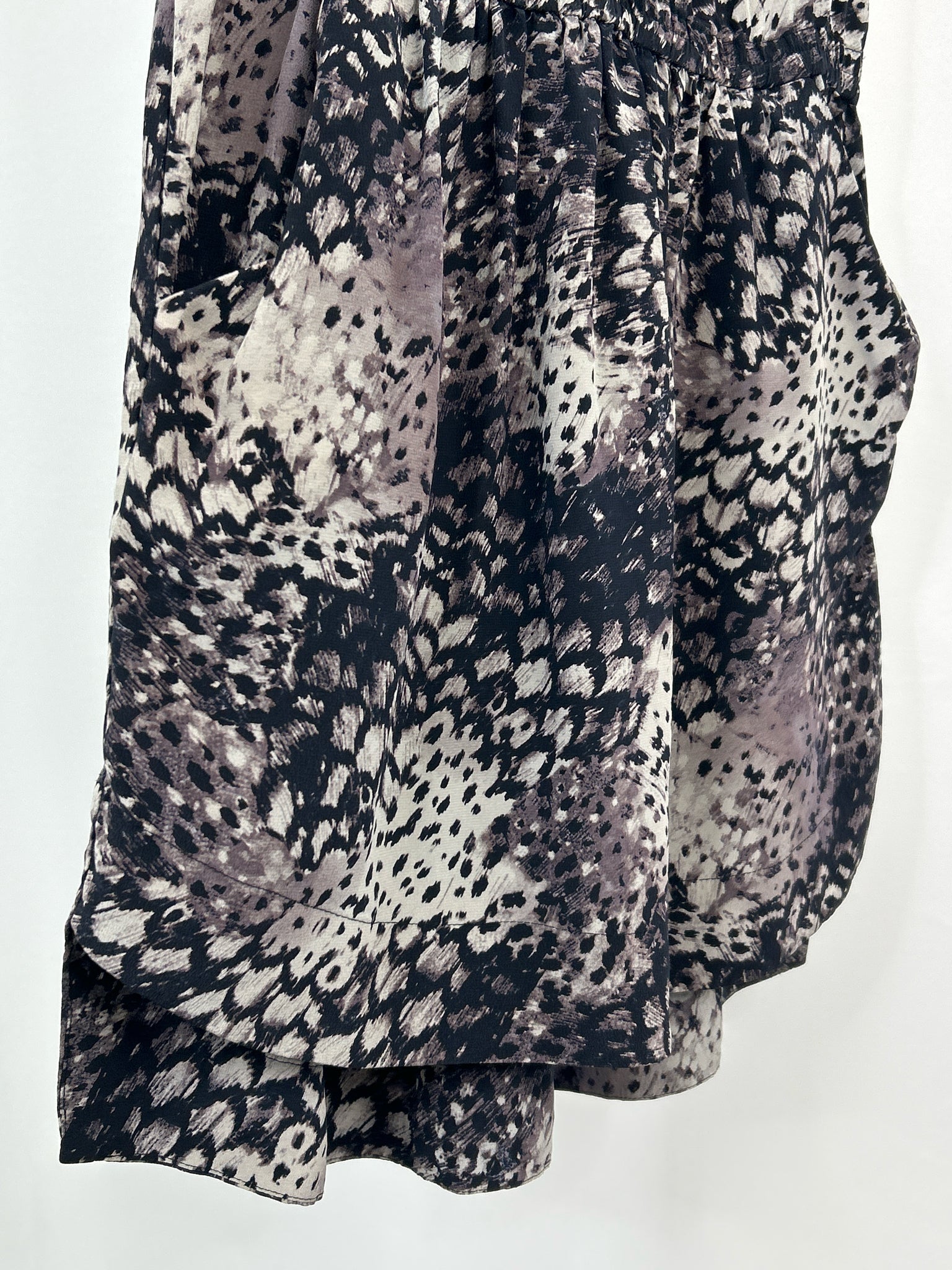 REBECCA TAYLOR Size 6 Navy Print Women Dress