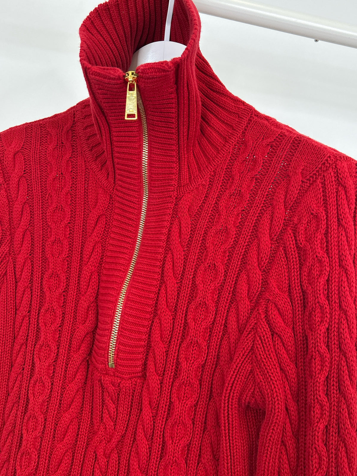 Lauren Ralph Lauren Size L Red Women Sweater