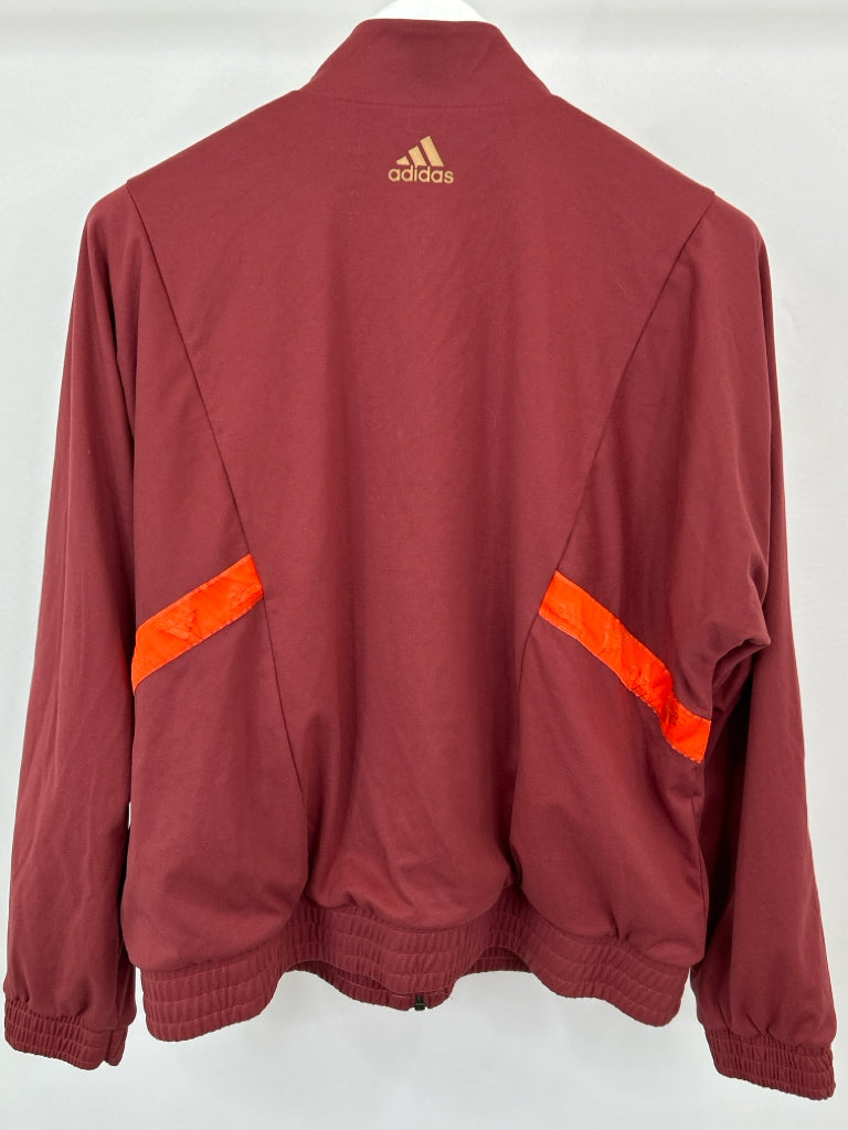 ADIDAS Women Size L RUST Jacket