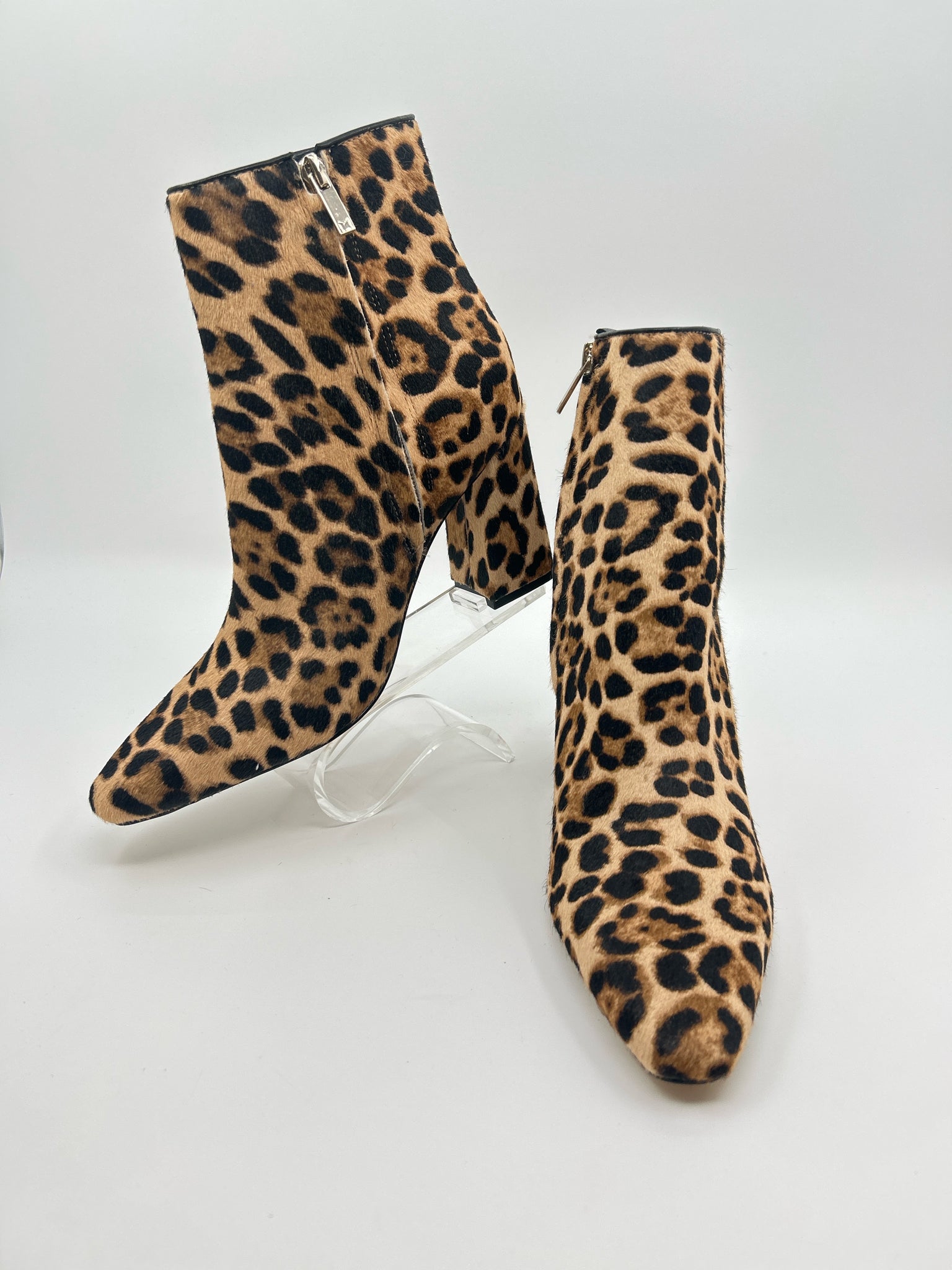 MARC FISHER Size 9M Brown Print Women Booties