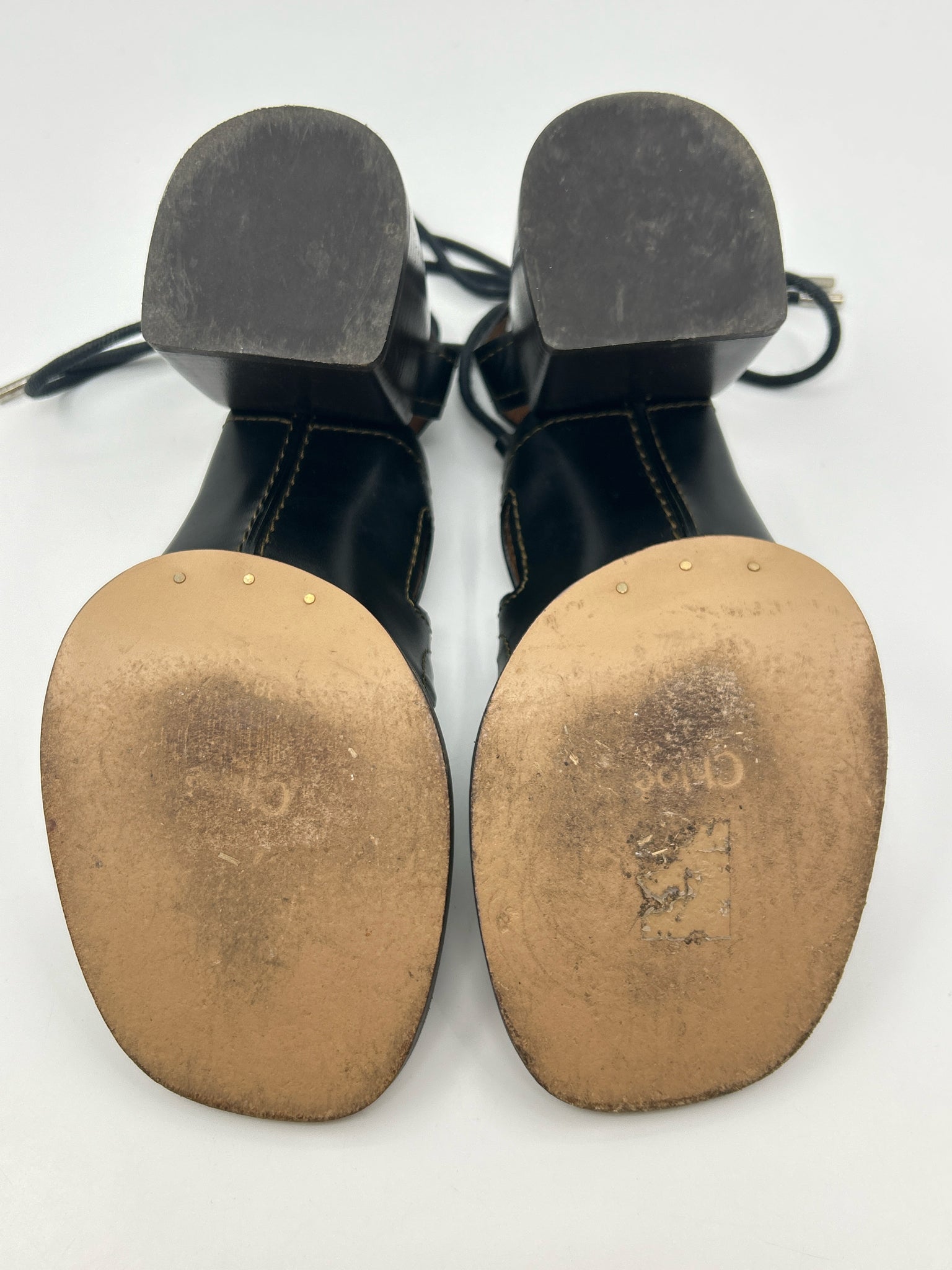 CHLOE Size 38 Black Women Sandal