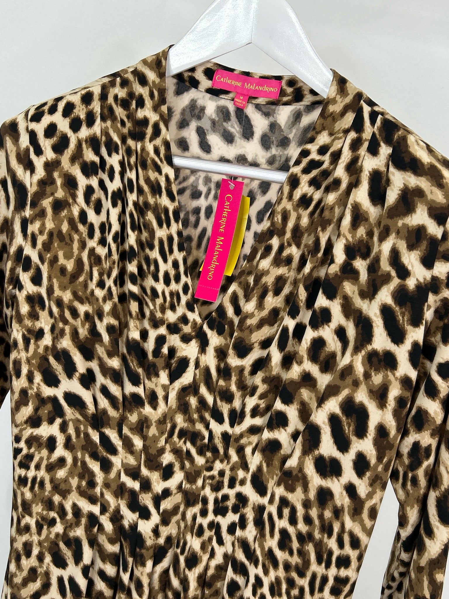 catherine malandrino Size M Brown Print Women Dress