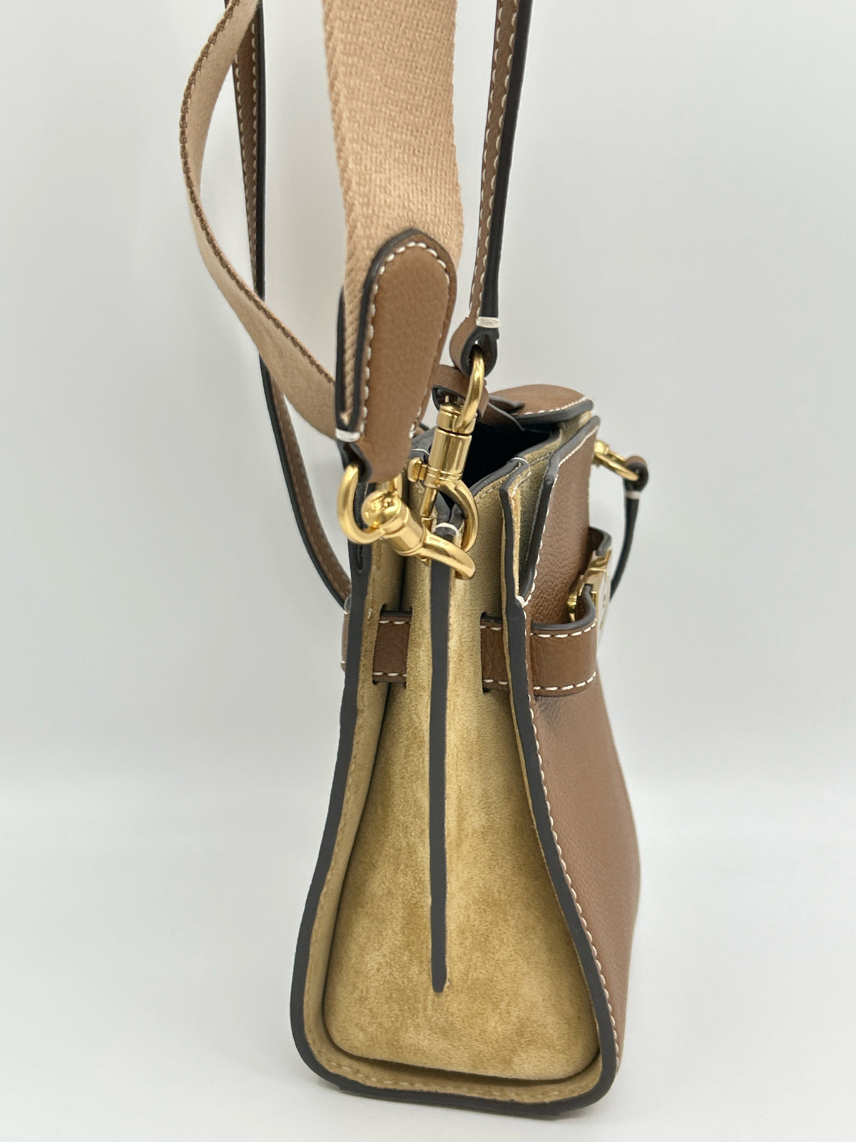 TORY BURCH TAN AND BROWN Women Purse