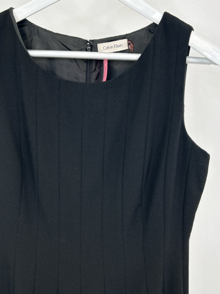 CALVIN KLEIN Women Size 10 Black Dress