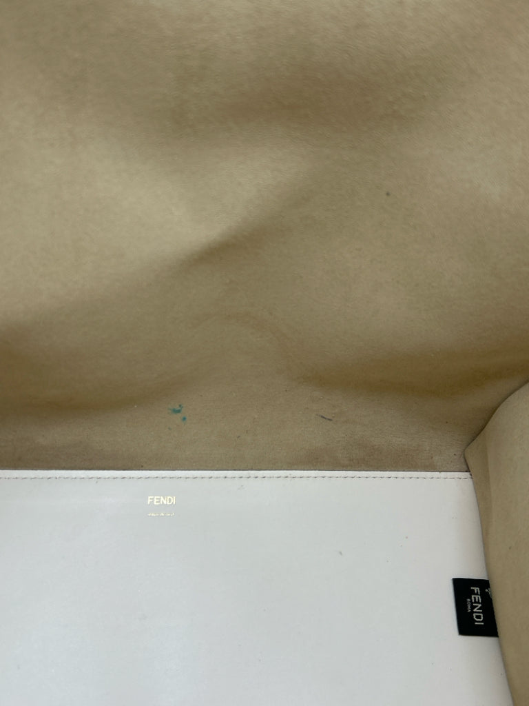 FENDI Large Sunshine Shoper Cream Tote