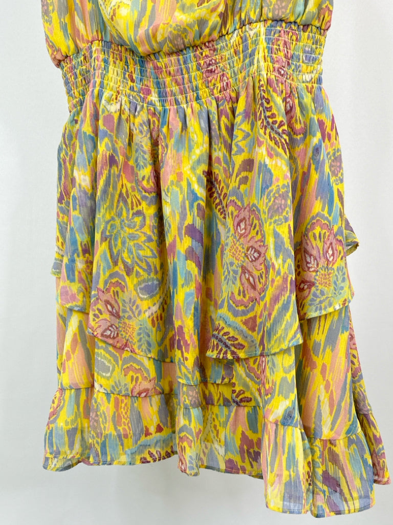 RAMY BROOK Size M Yellow Print Women's Dress NWT