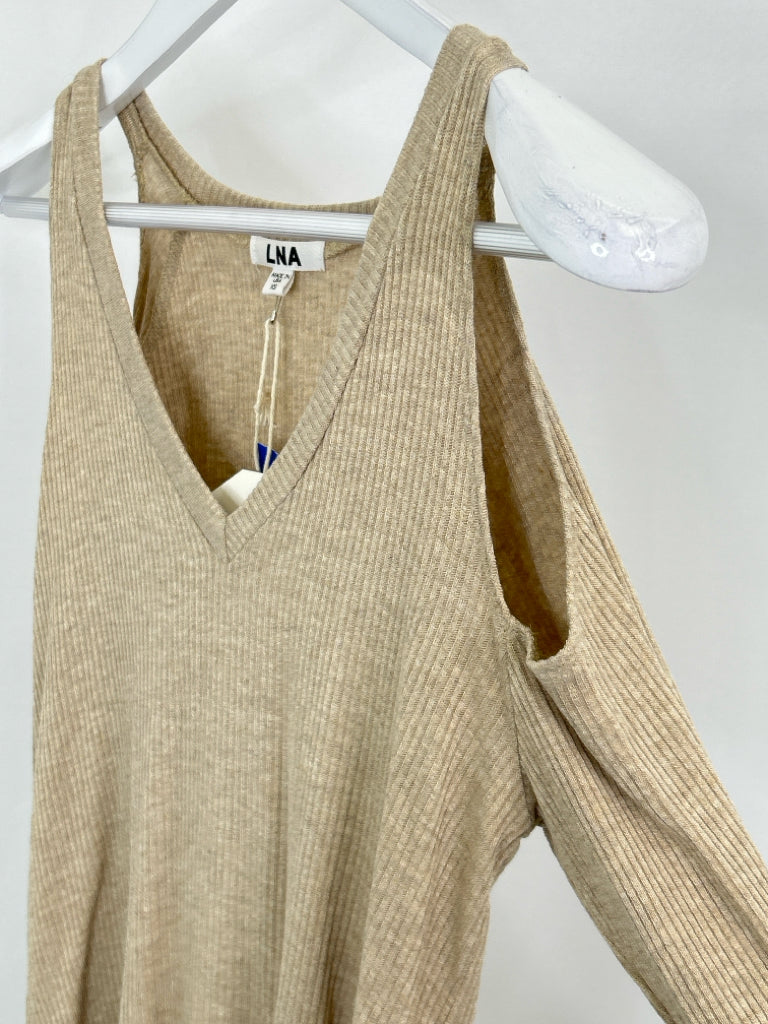 LNA Women Size XS Beige Top NWT