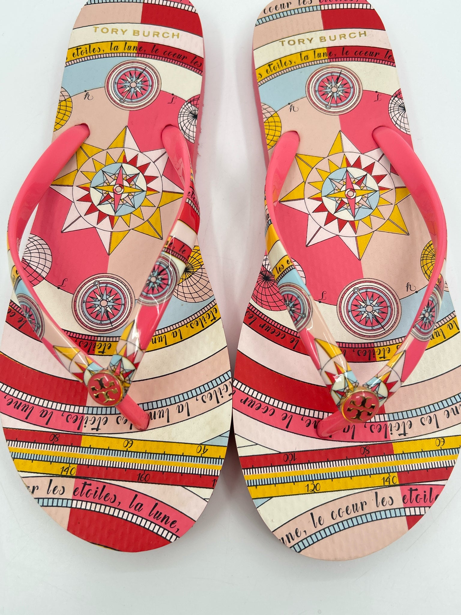 TORY BURCH Size 9.5 Coral Women Sandal