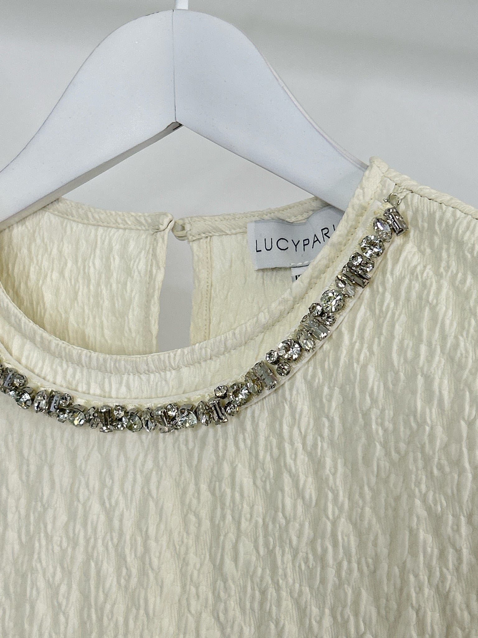 LUCY PARIS Size M Cream Women Top