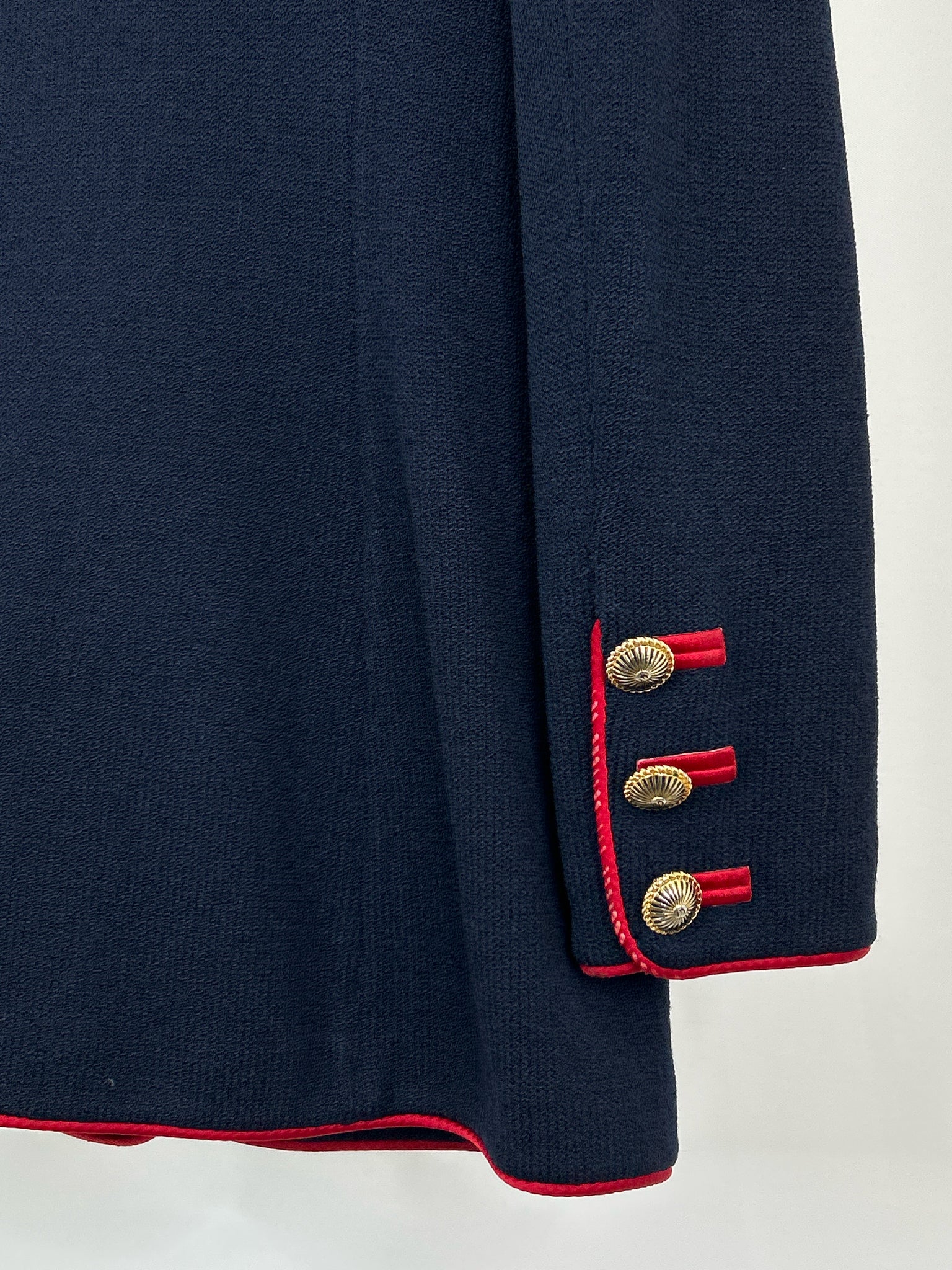 ST JOHN COLLECTION Size 6 NAVY AND RED Women Blazer