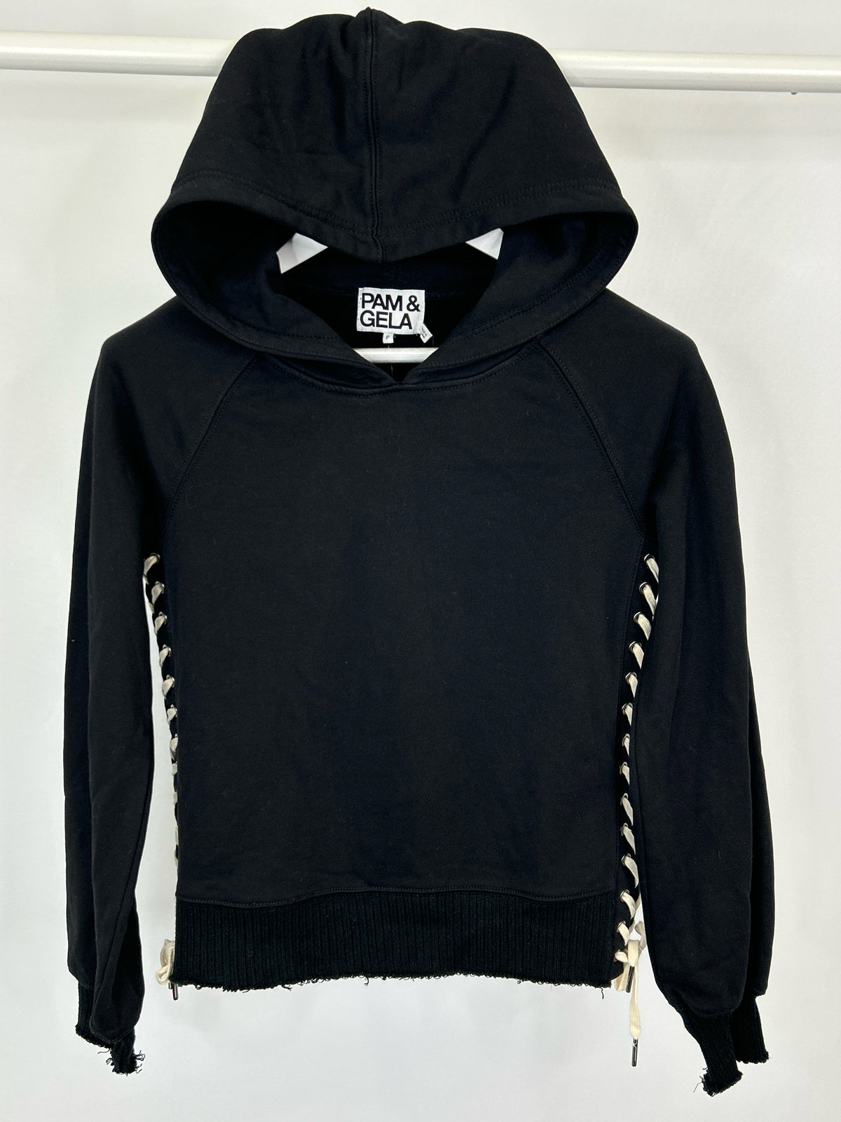 PAM & GELA Size P Black Women Hoodie