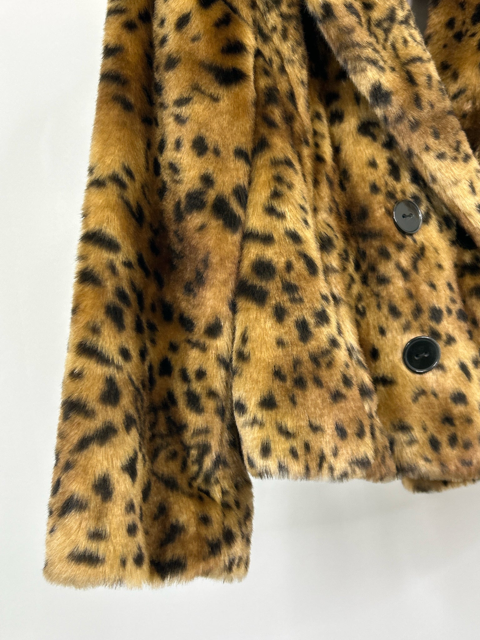 LOFT Size L BEIGE AND BLACK Women Coat