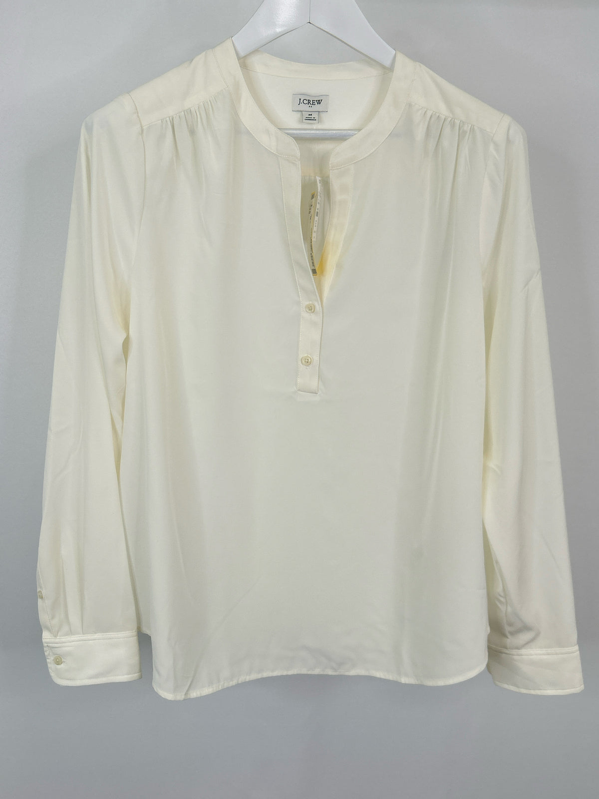 J.CREW FACTORY Size M Ivory Women Blouse