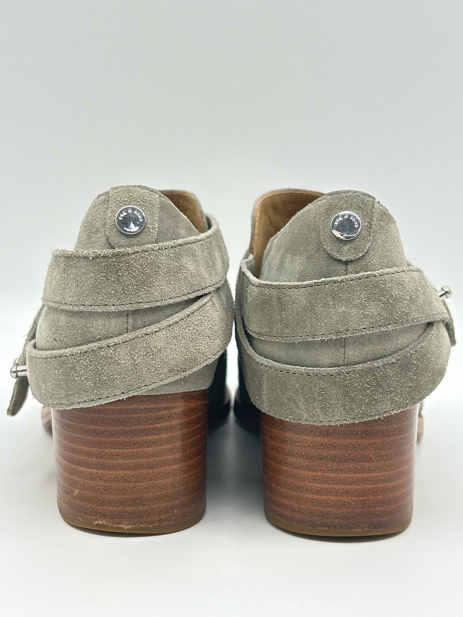 RAG & BONE Size 38.5 Gray Women Booties