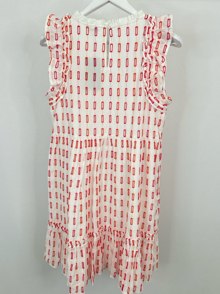 CROWN & IVY Size M WHITE AND ORANGE Women's Dress