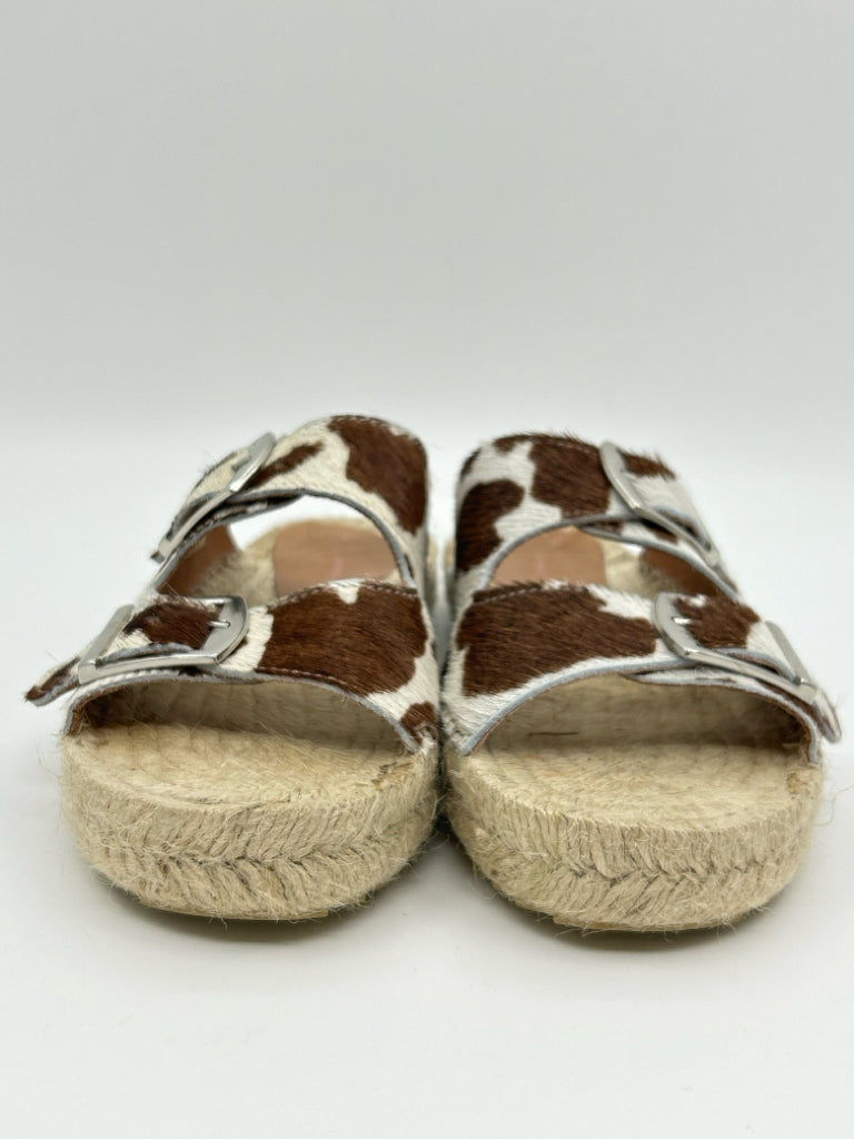 ANTHROPOLOGIE Size 36 Brown Print Women's Sandal