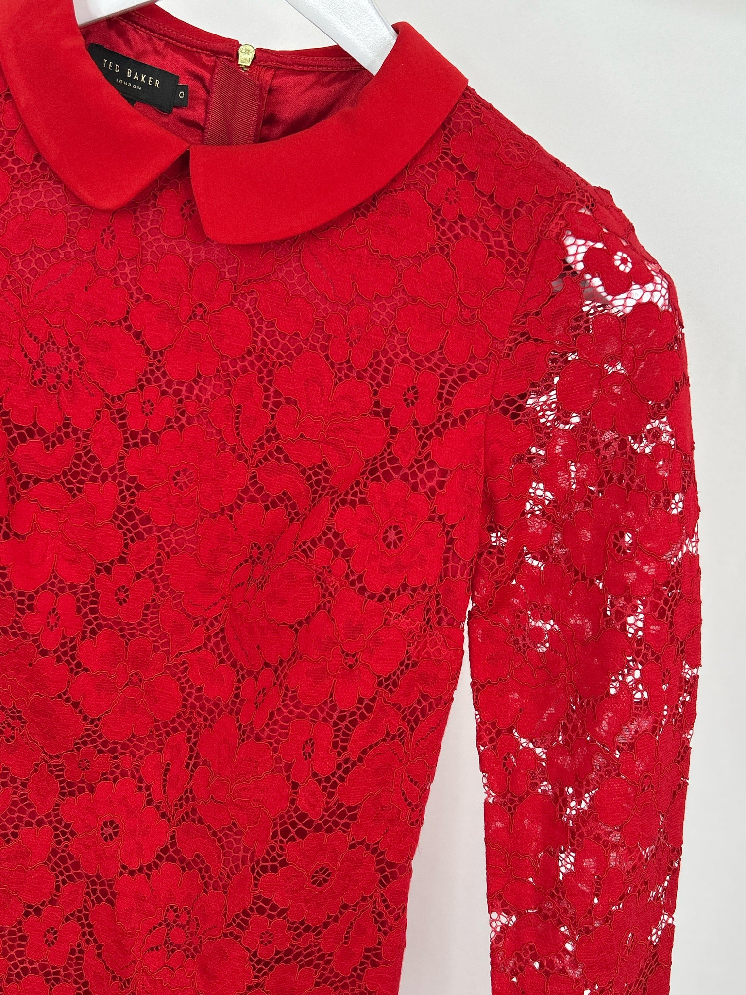 TED BAKER Size 2 Red Women Dress