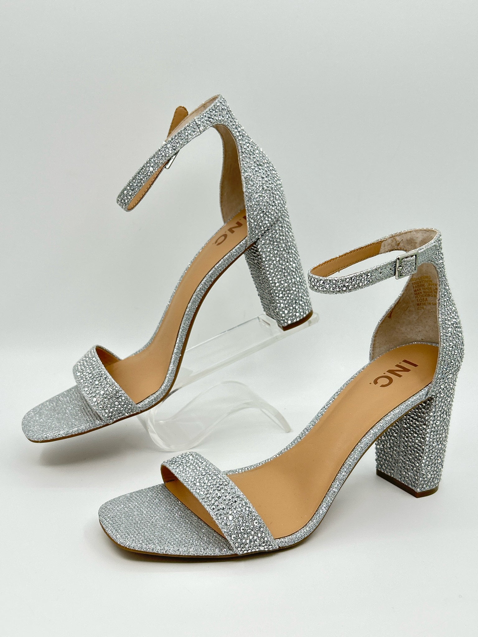 INC Size 10M Silver Women Sandal