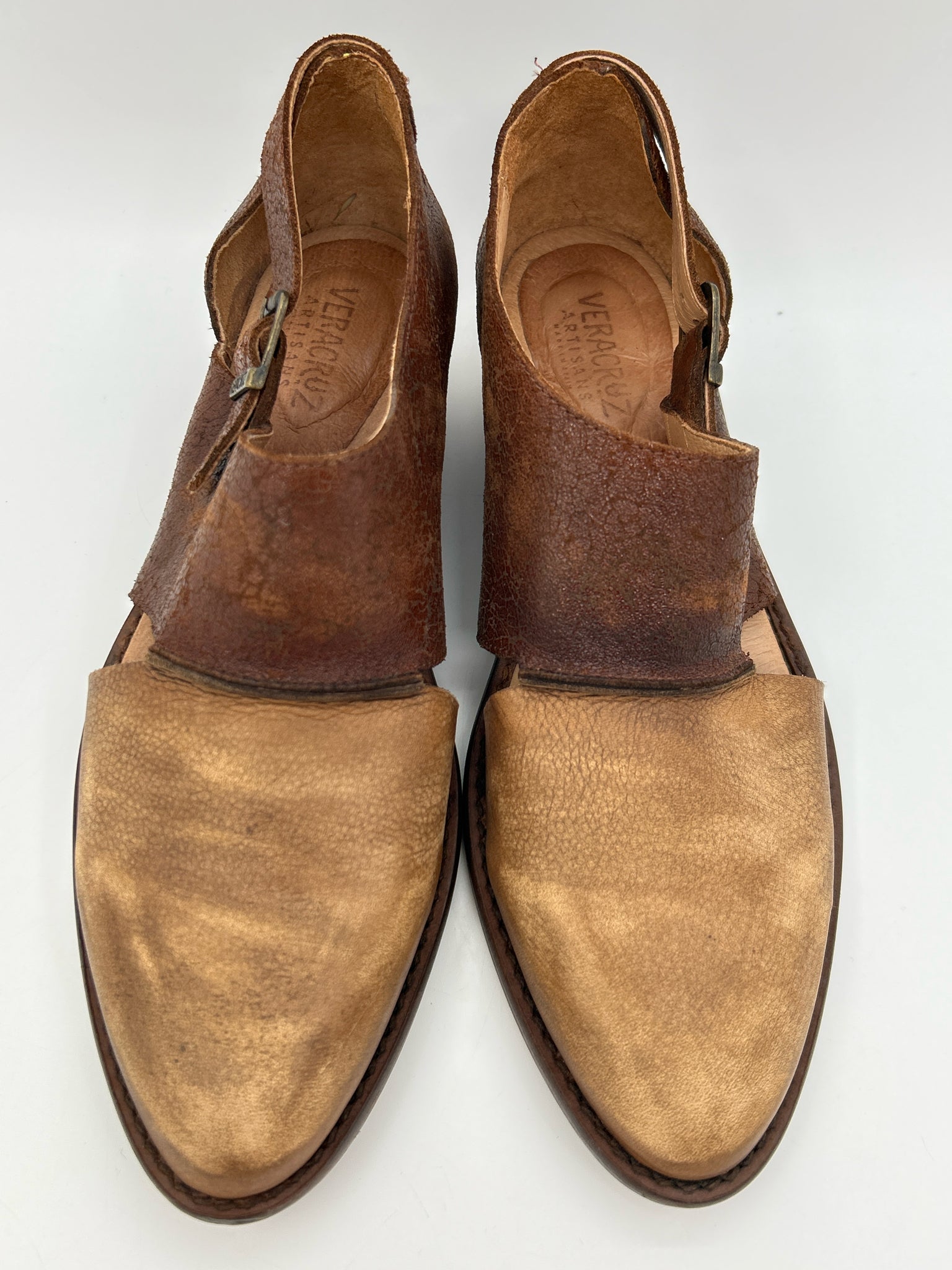 Veracruz Size 41 CREAM AND BROWN Women Booties