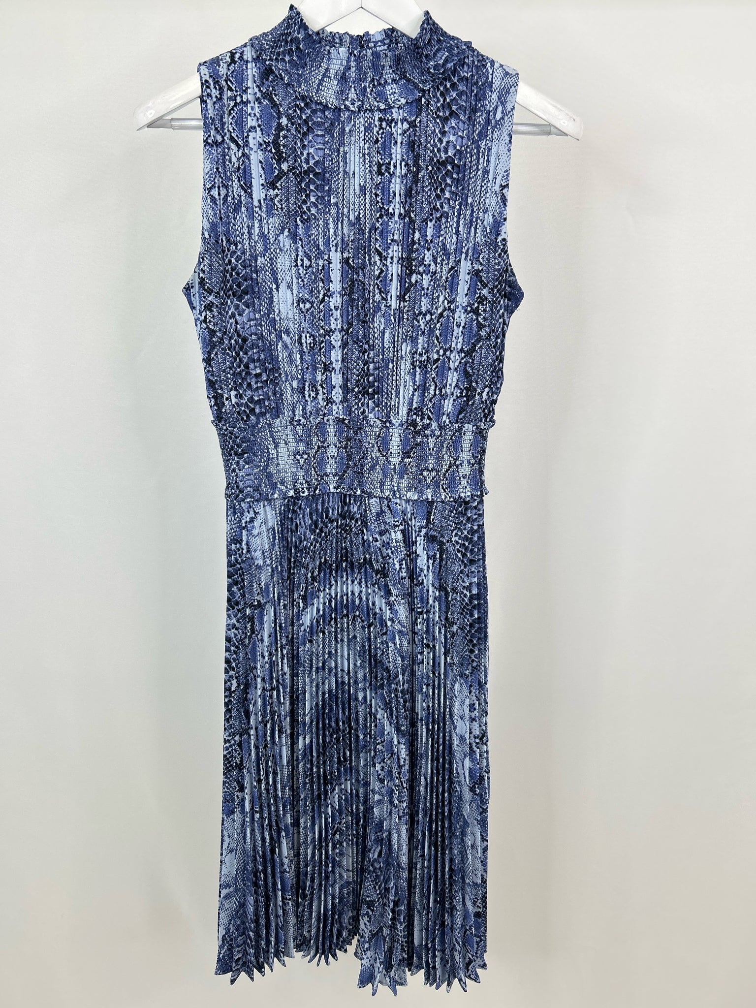 NANETTE LEPORE Size 8 Blue Print Women Dress