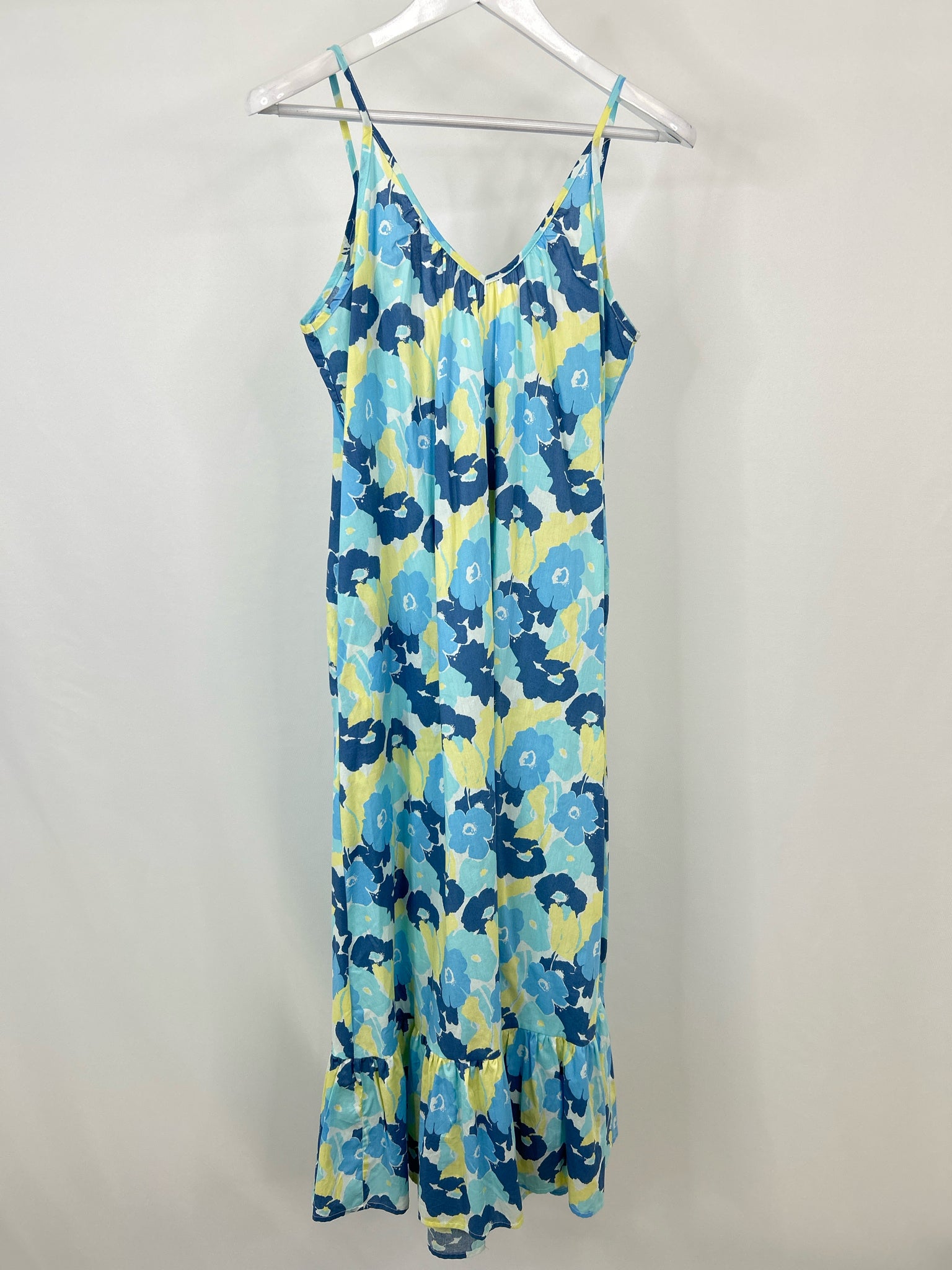 STITCHDROP Size XS BLUE AND YELLOW Women Dress