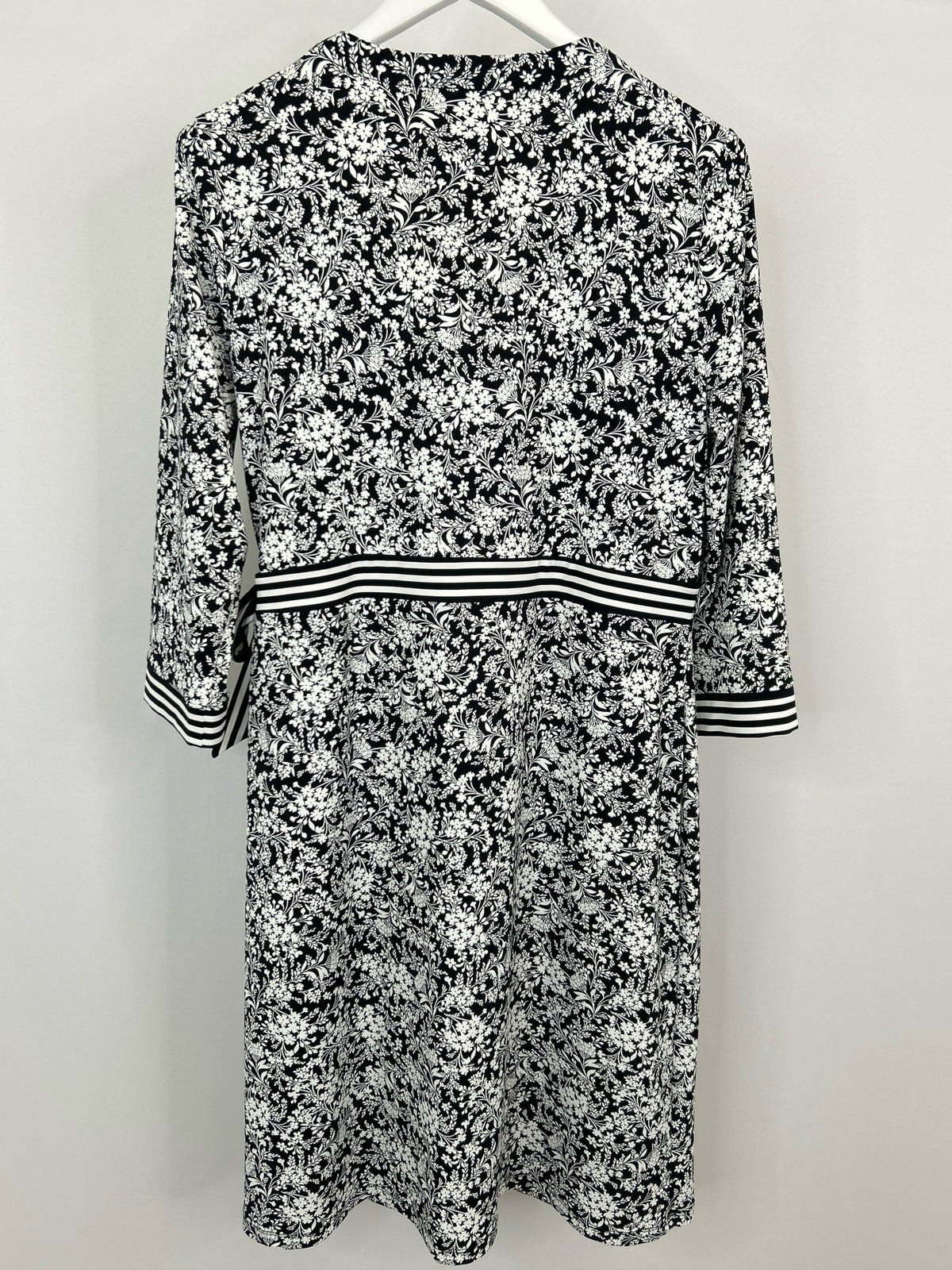 TALBOTS Size XL Black & White Women Dress