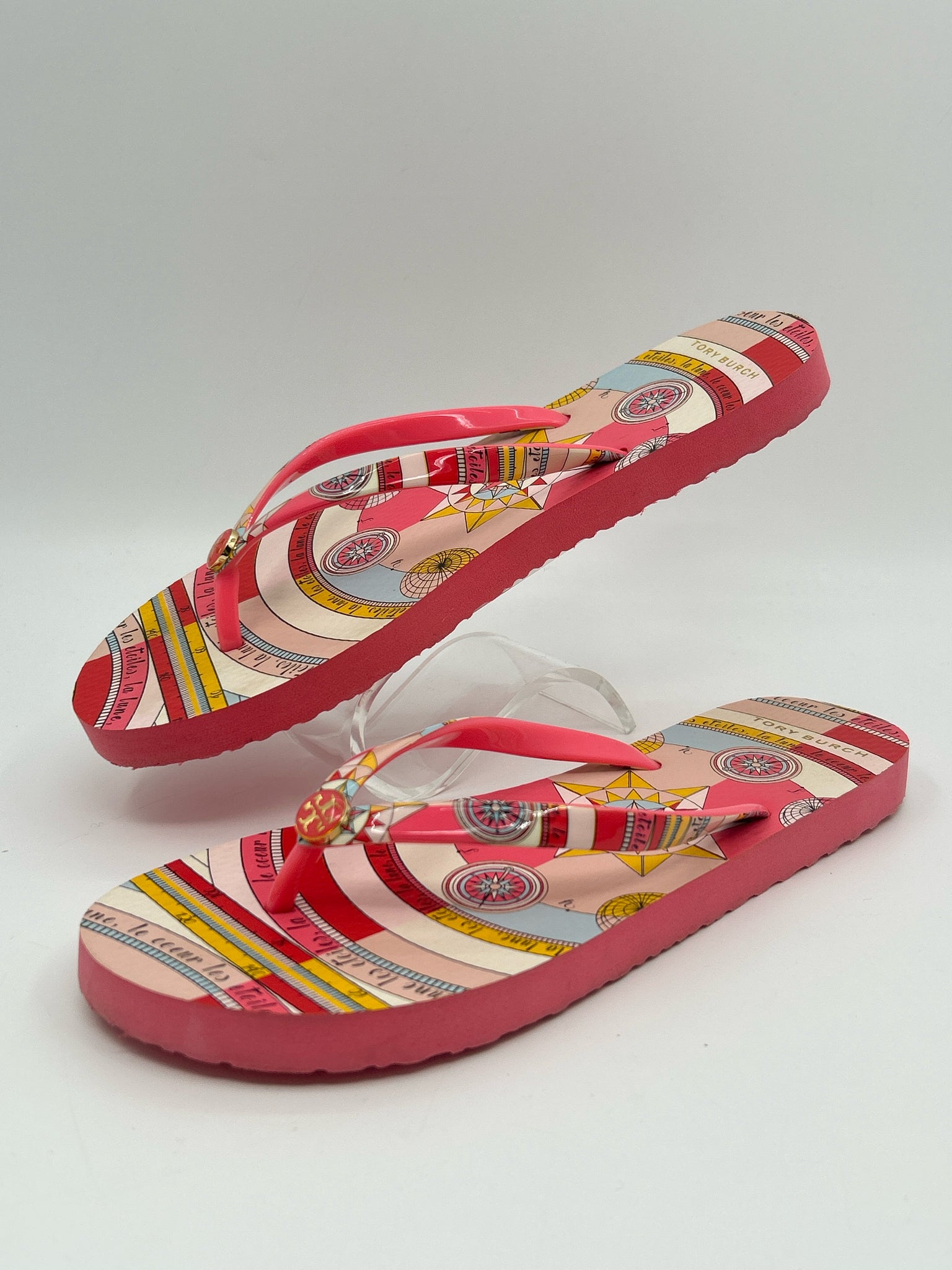 TORY BURCH Size 9.5 Coral Women Sandal