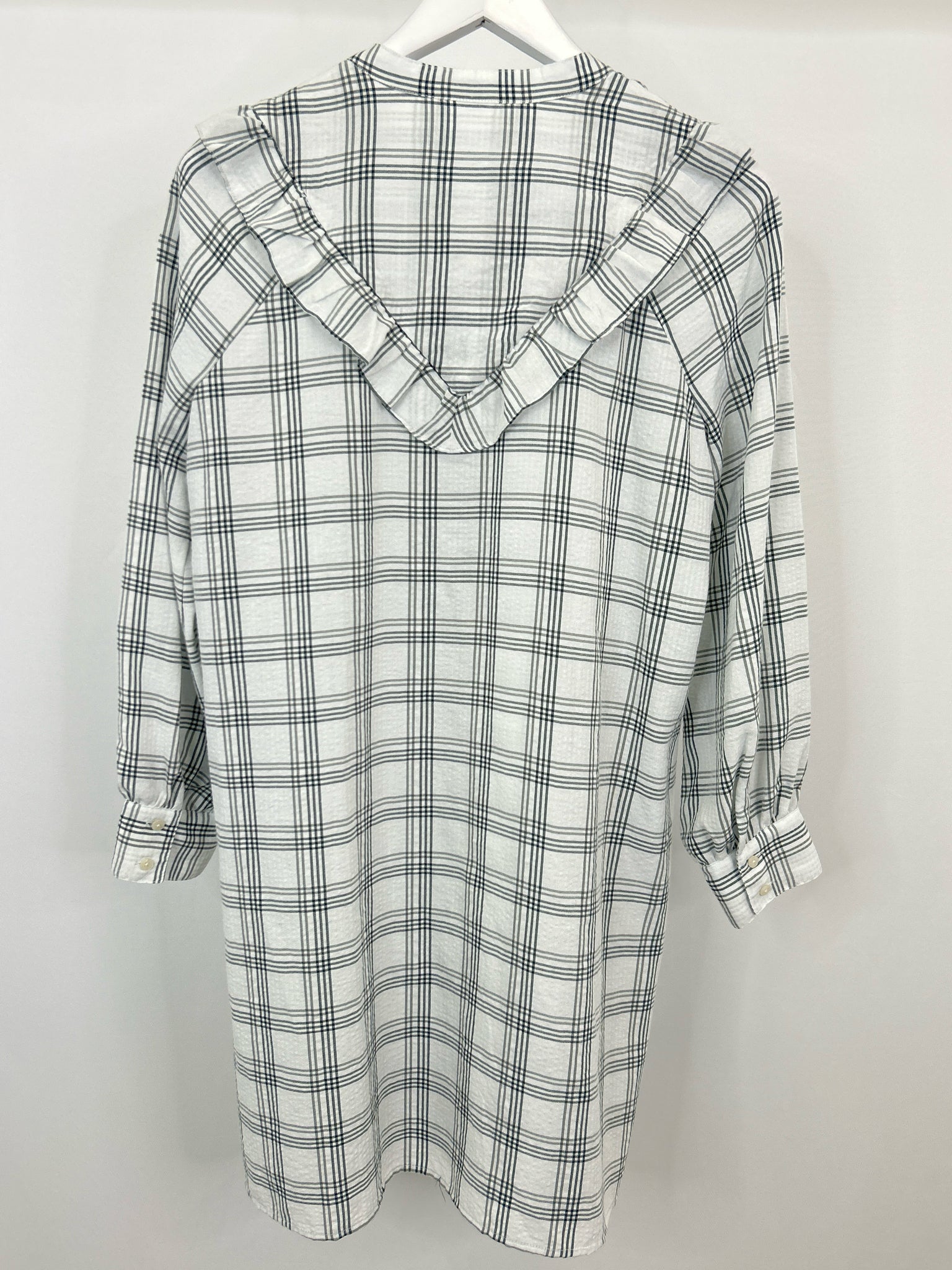 MADEWELL Size S WHITE AND GRAY Women Dress