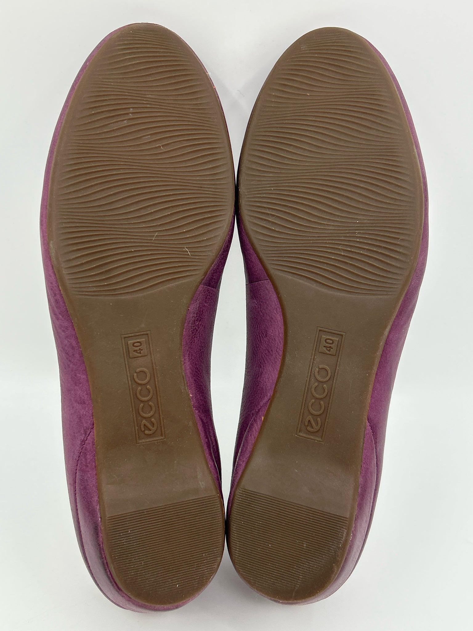 ECCO Size 40/10 Plum Women Flats