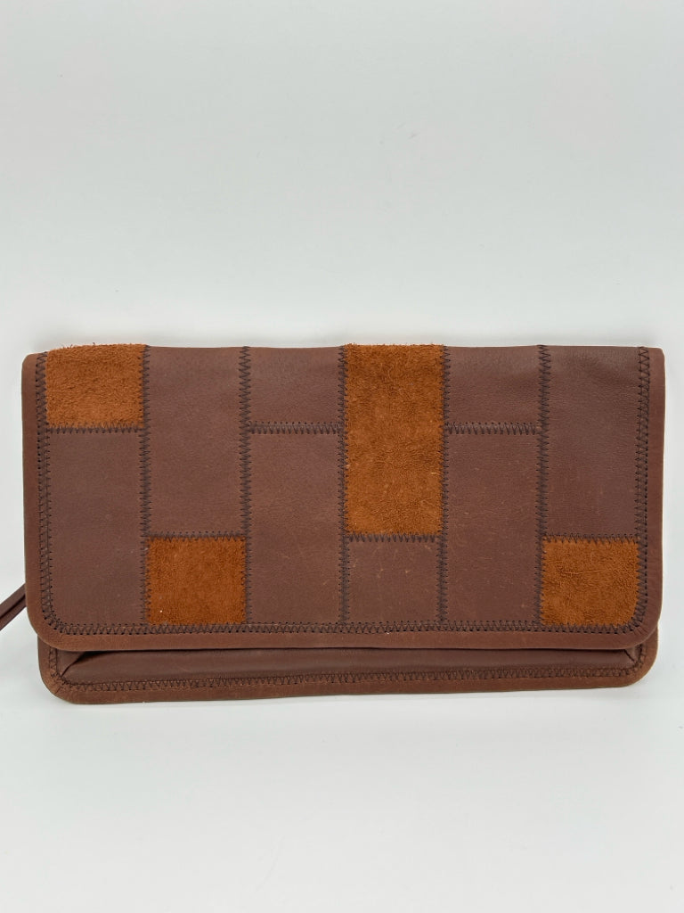 HOBO Brown and Tan Clutch