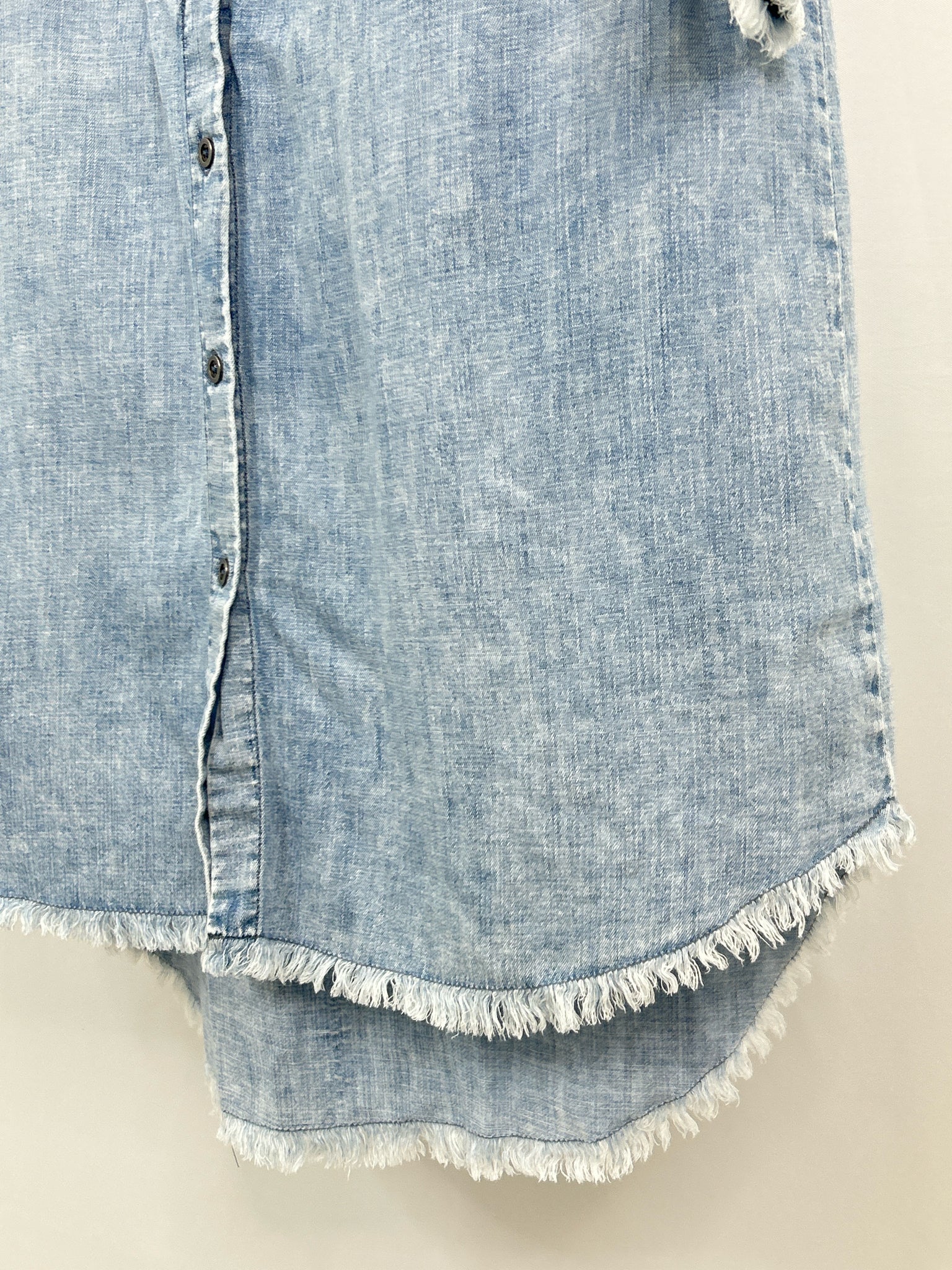 WASH LAB Size L BLUE DENIM Women Dress