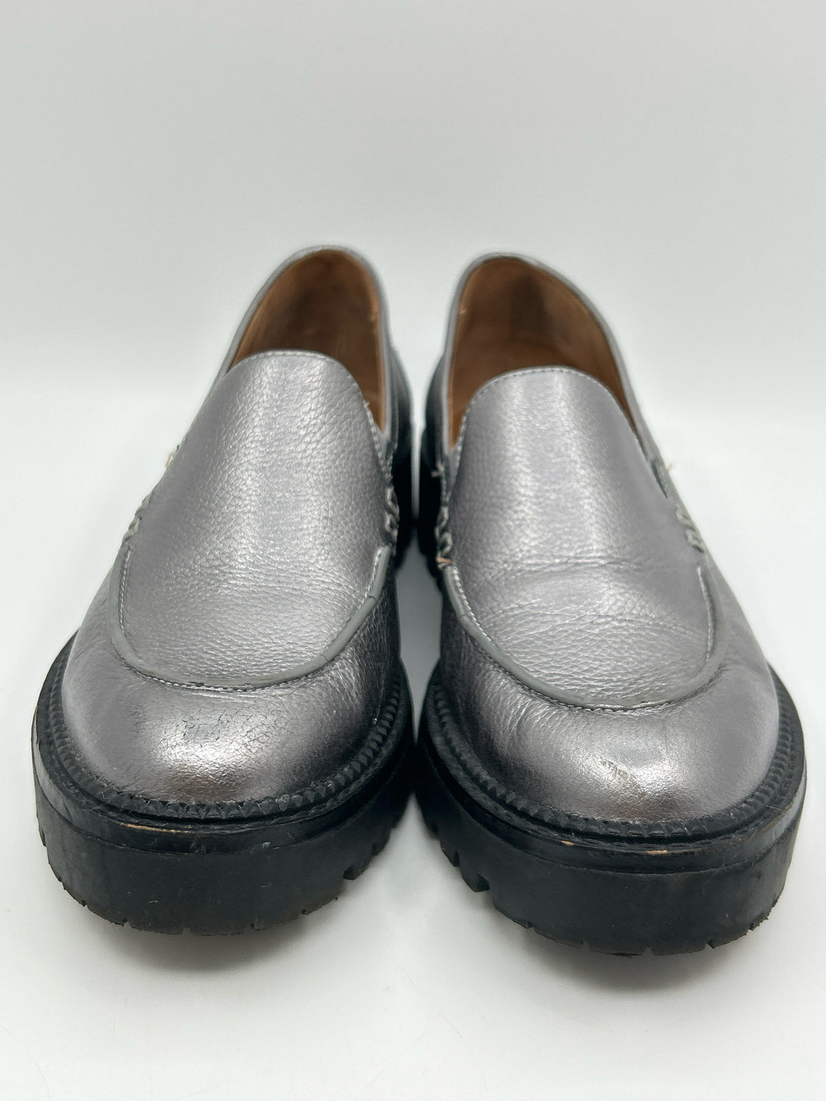 CASLON Size 8M Silver Metallic Women Loafer