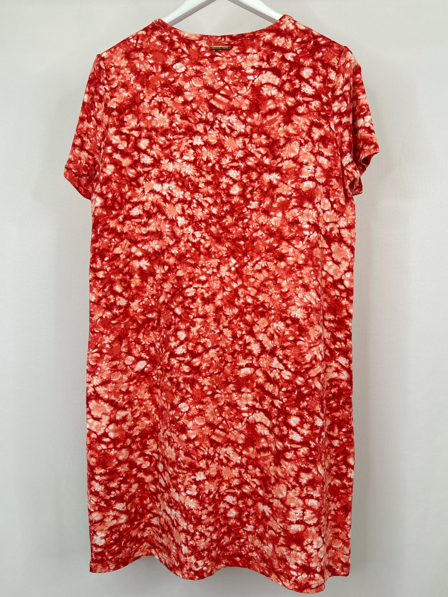 MICHAEL MICHAEL KORS Size L Red Print Women Dress