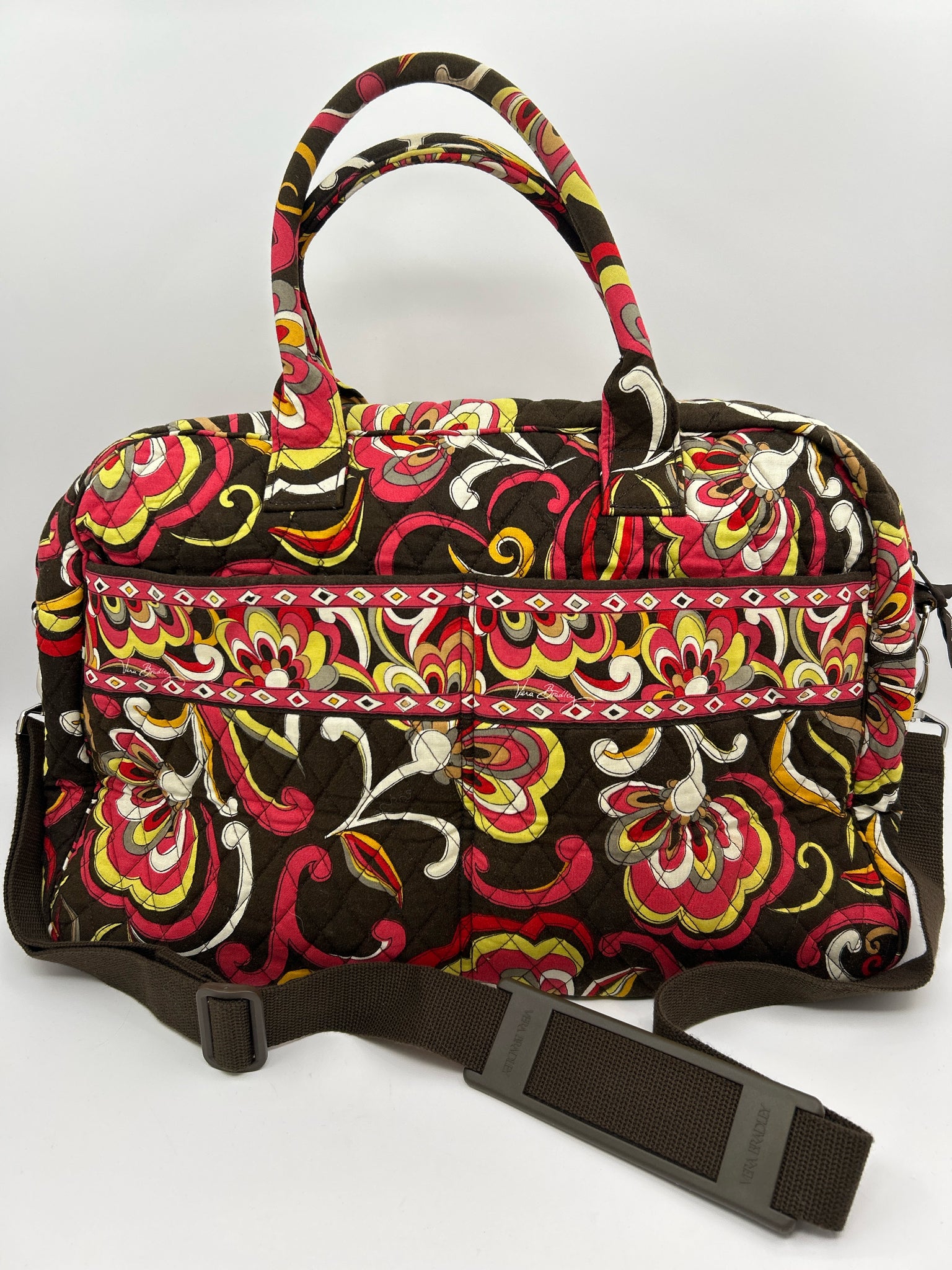 VERA BRADLEY BROWN AND PINK Luggage