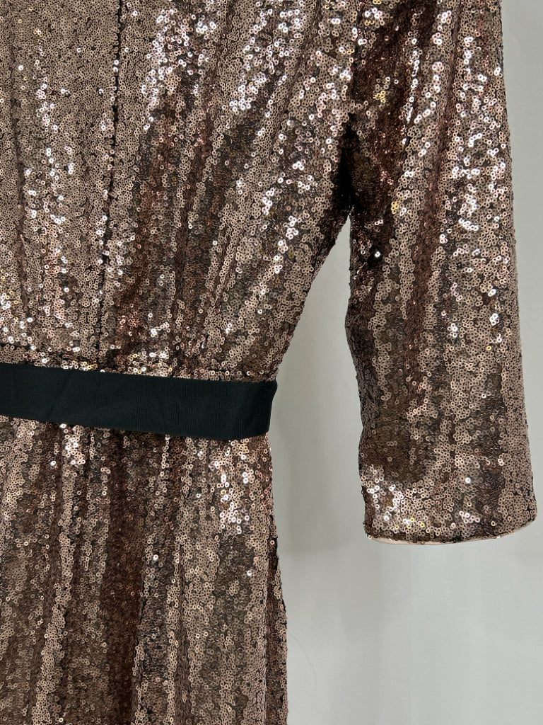 LANE BRYANT Women Size 14/16 Rose Gold Sequin Dress NWT