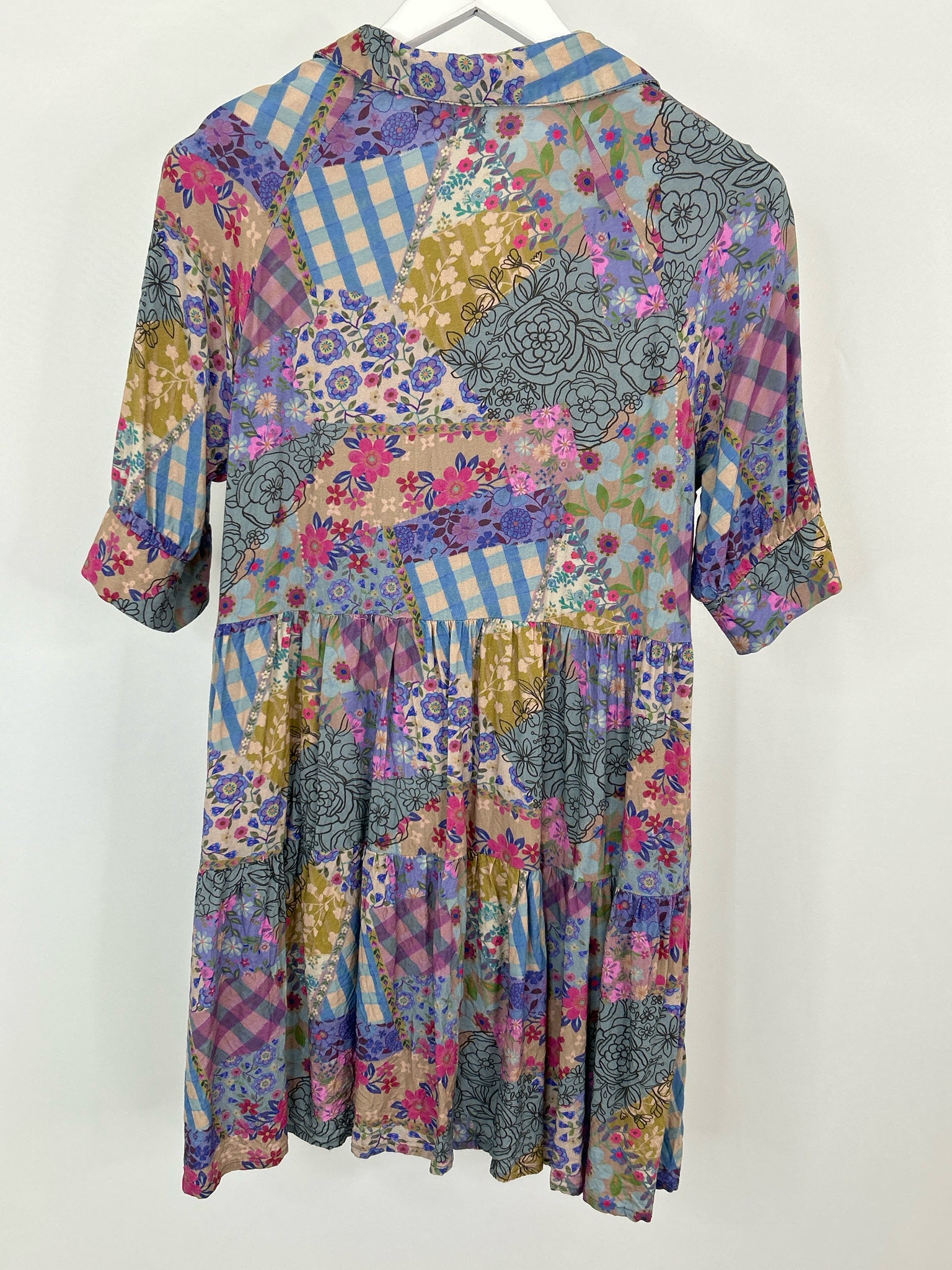 NATURAL LIFE Size M PURPLE AND BLUE Women Dress
