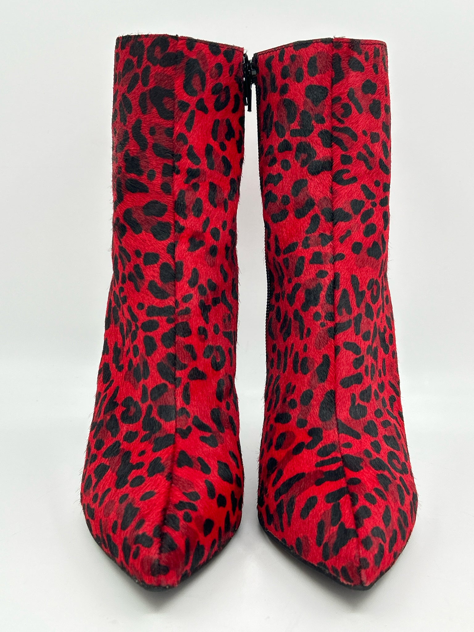 JEFFREY CAMPBELL Size 8.5 Red & Black Women Booties