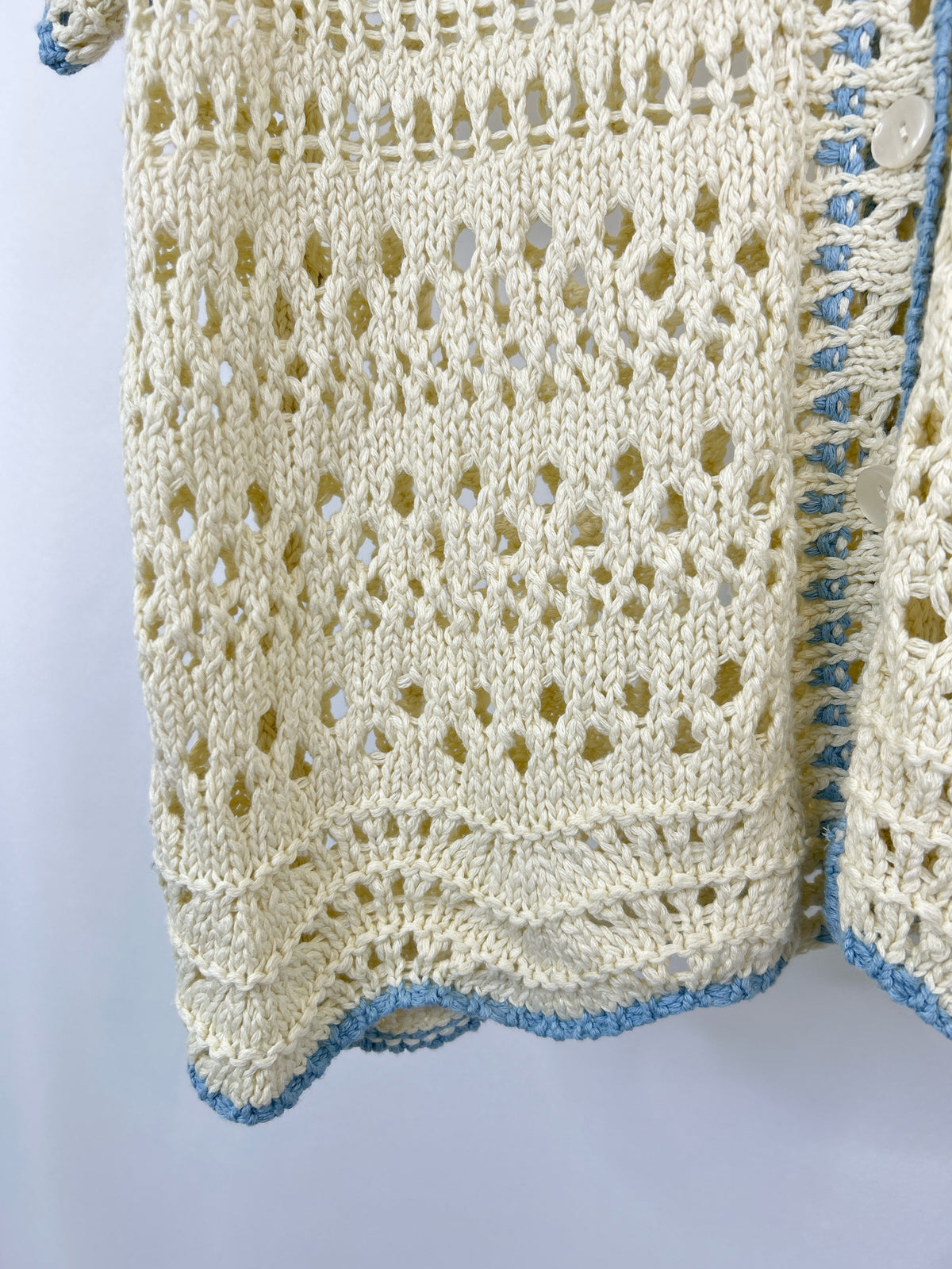 FREE PEOPLE Size L Cream Women Cardigan