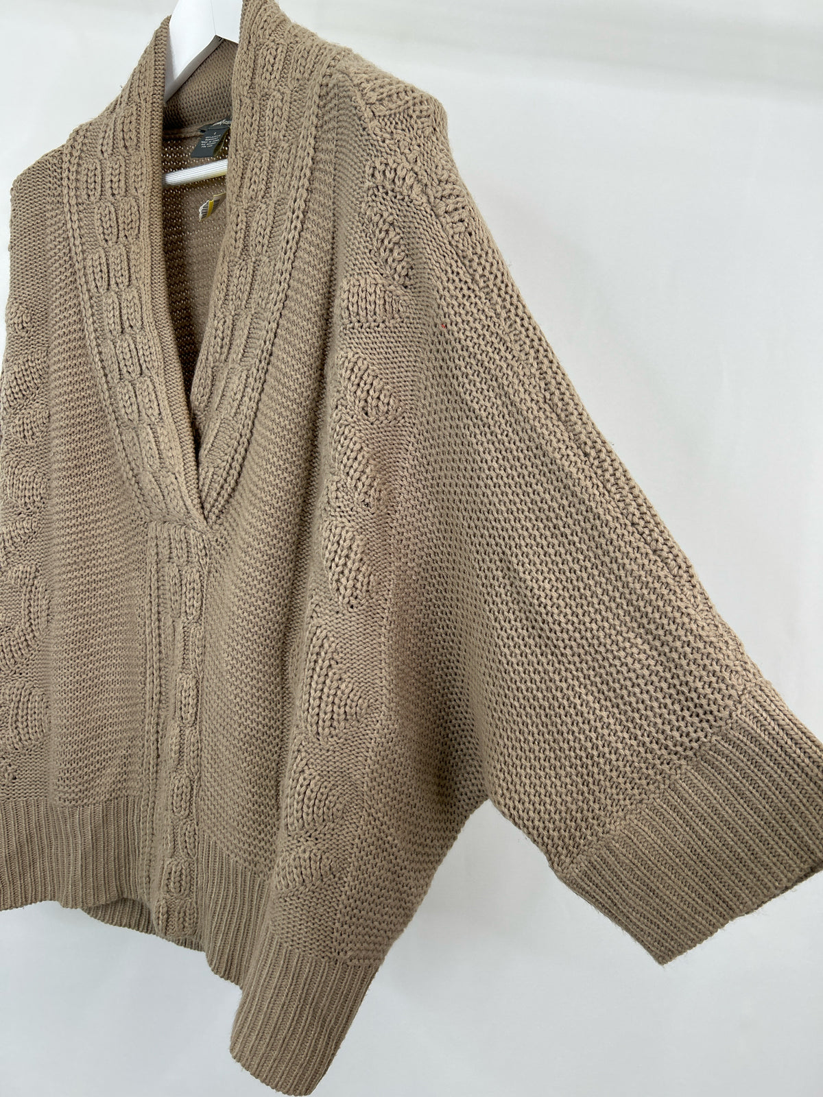 NEIMAN MARCUS Size L Taupe Women Sweater