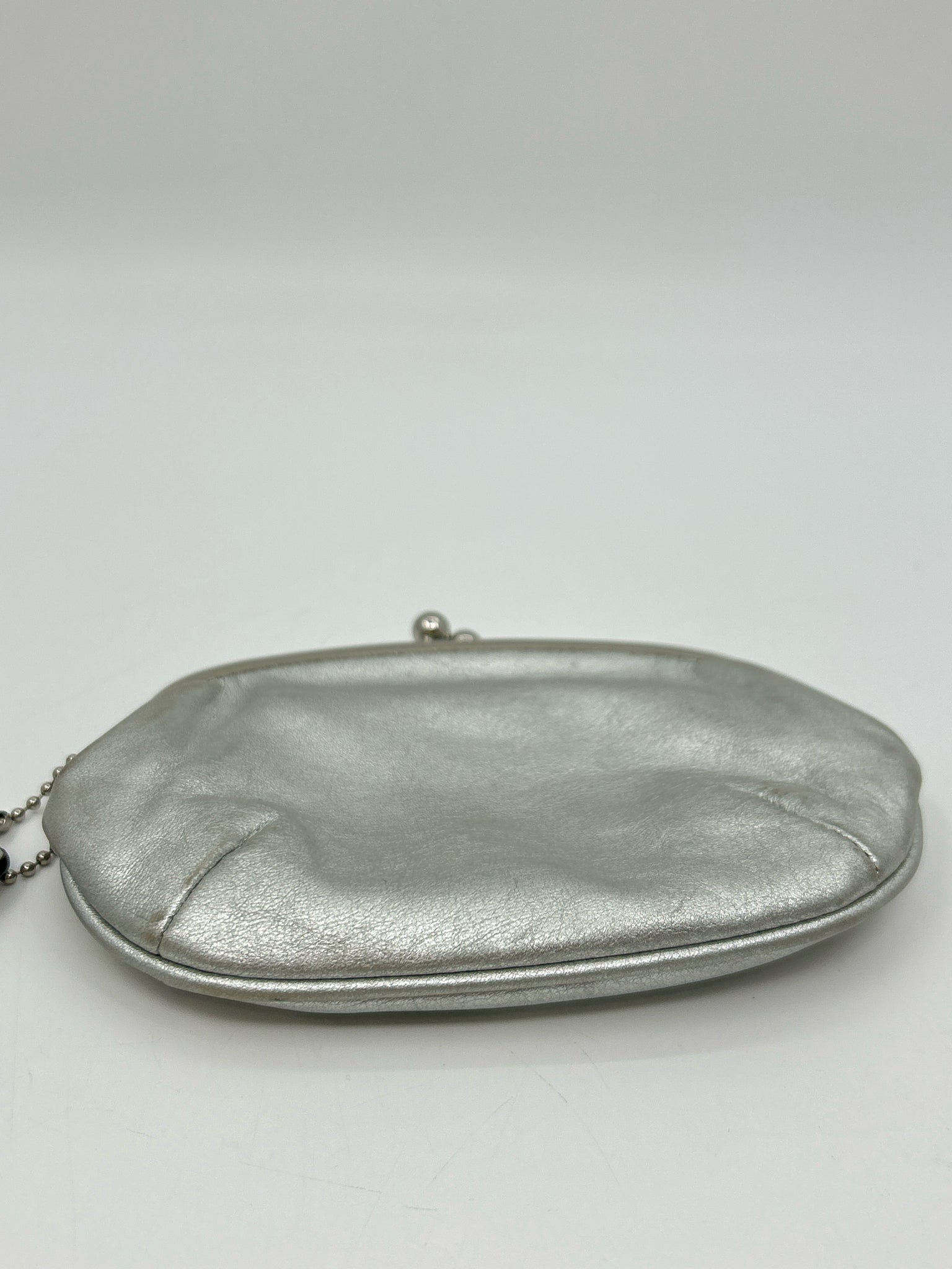 Coach Silver Metallic Women Purse