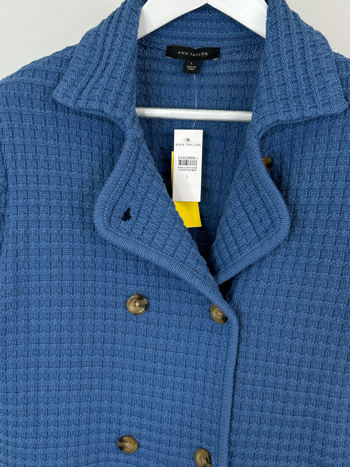 ANN TAYLOR Size L Blue Women Cardigan
