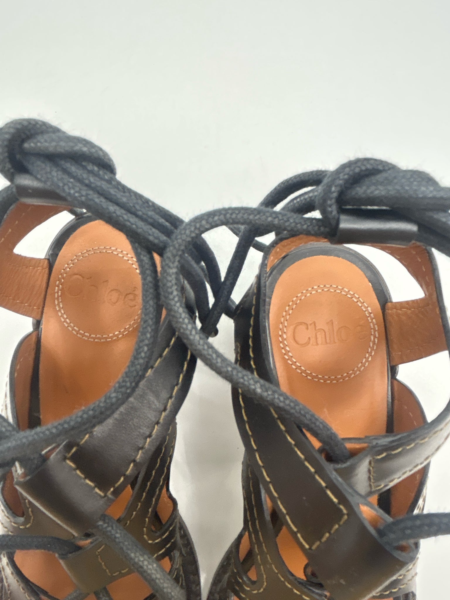 CHLOE Size 38 Black Women Sandal
