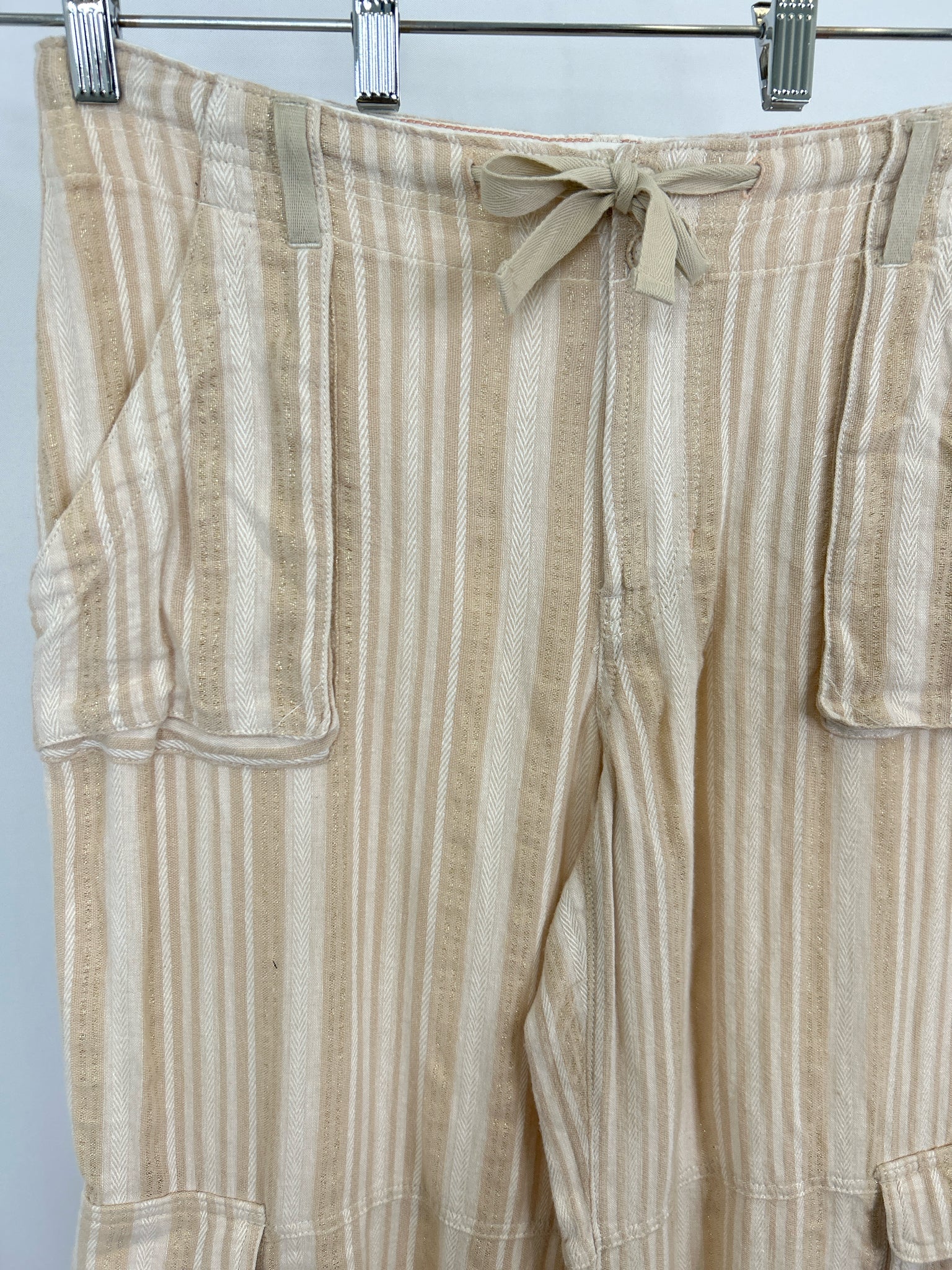 BY ANTHROPOLGIE Size 31/12 Beige striped Women Pants