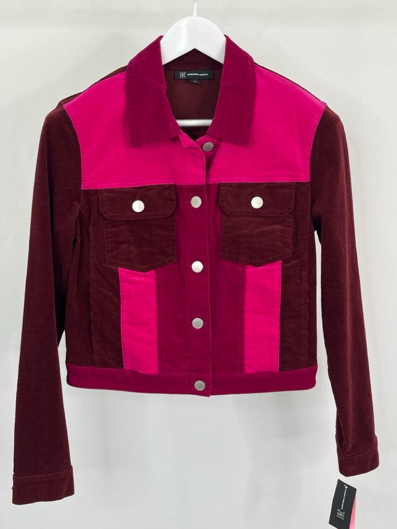 INC Women Size M Maroon Jacket