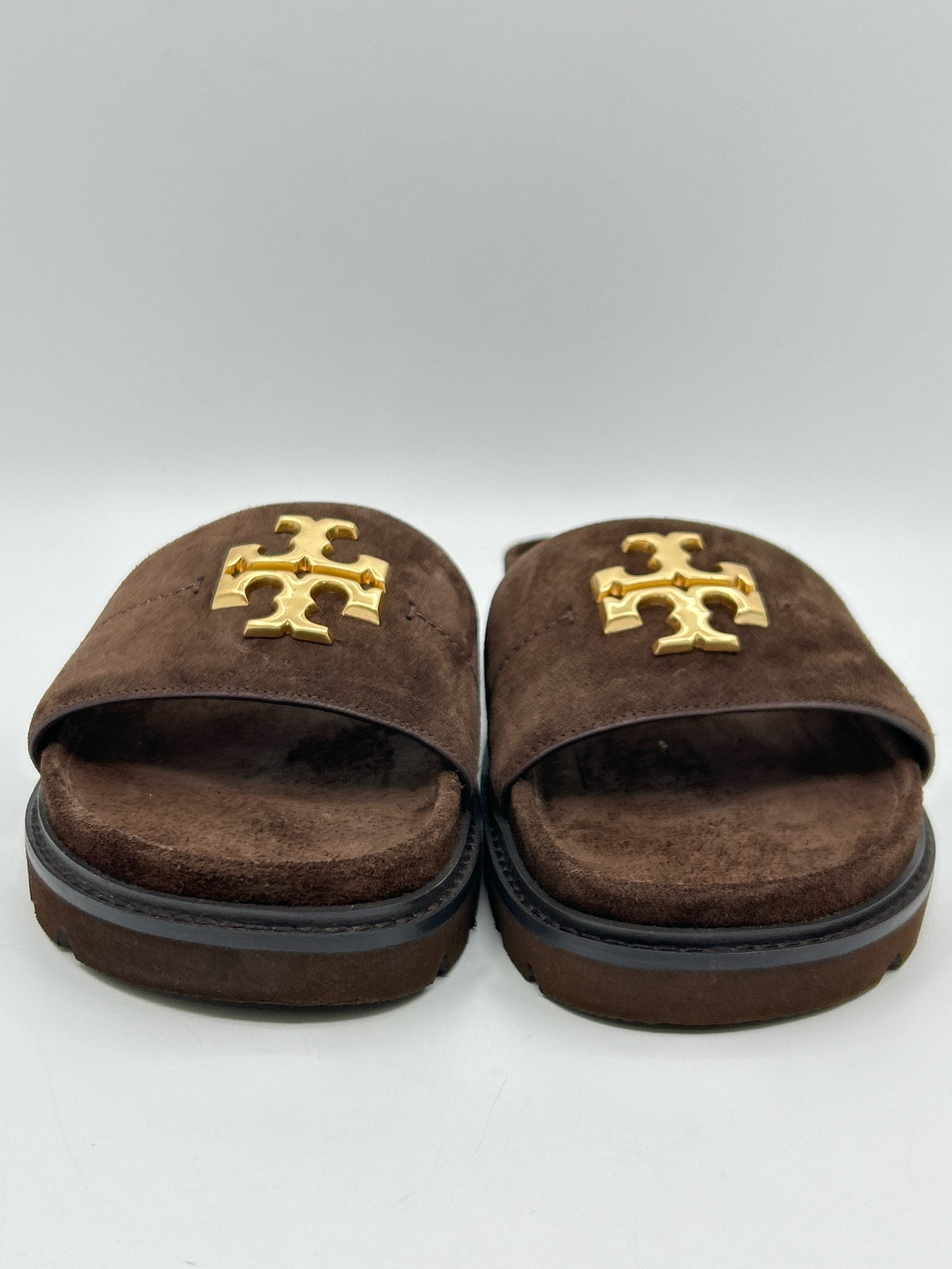 TORY BURCH Size 8M DARK BROWN Women Sandal