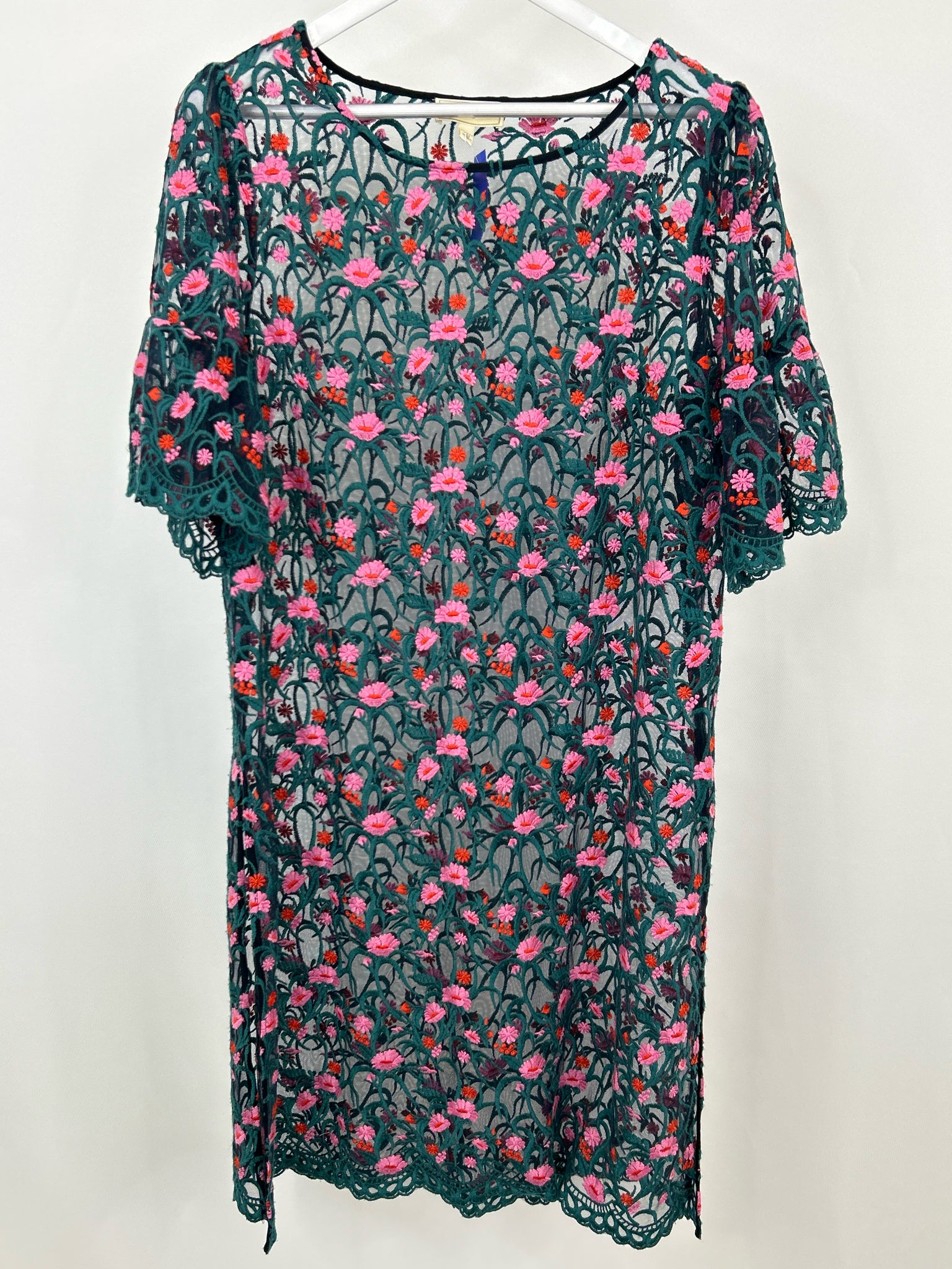 MOULINETTE SOEURS Size XL Green & Pink Women Dress