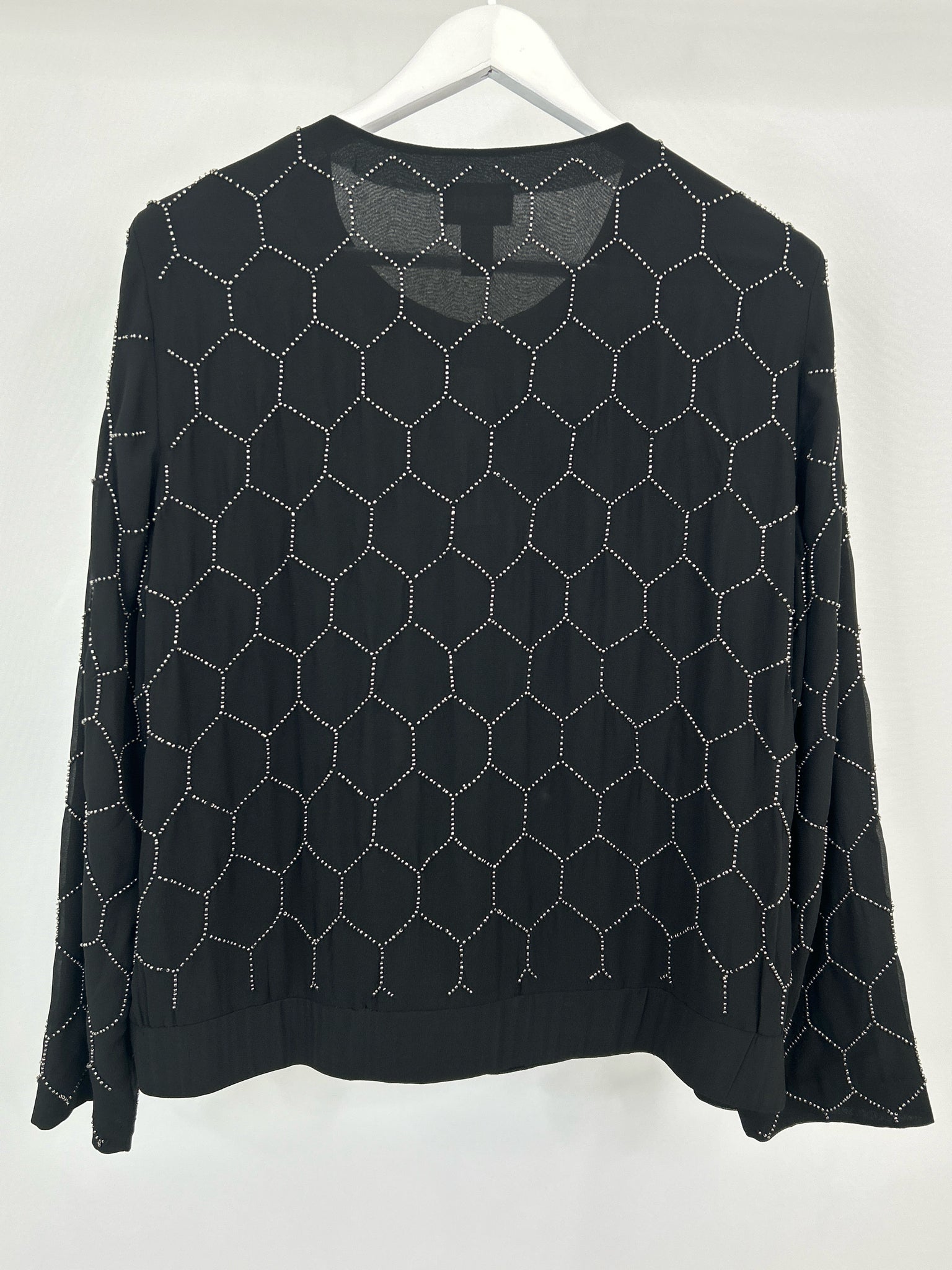 CHICO'S Size 12 Black Women Jacket
