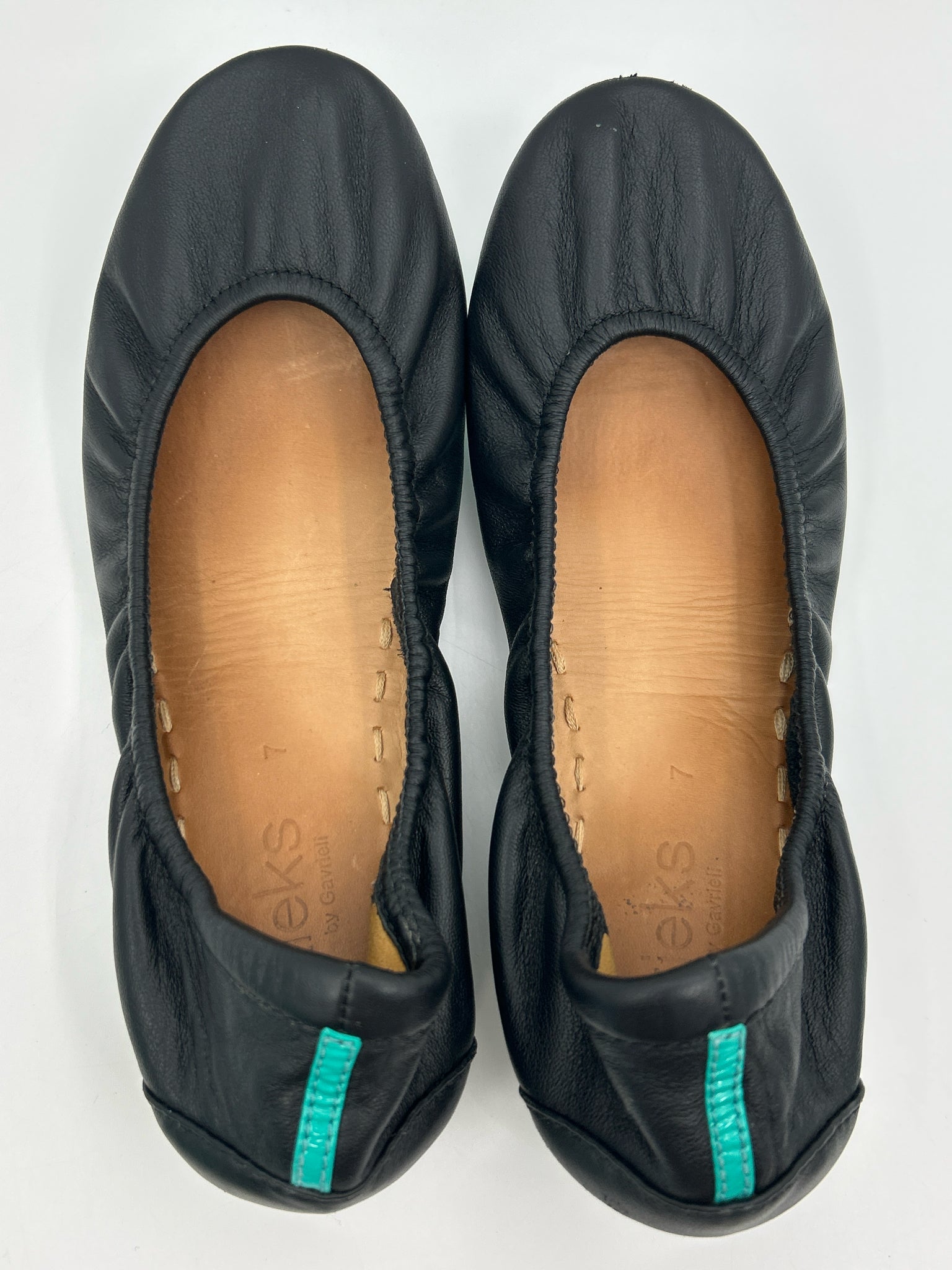 TIEKS Size 7 Black Women Flats